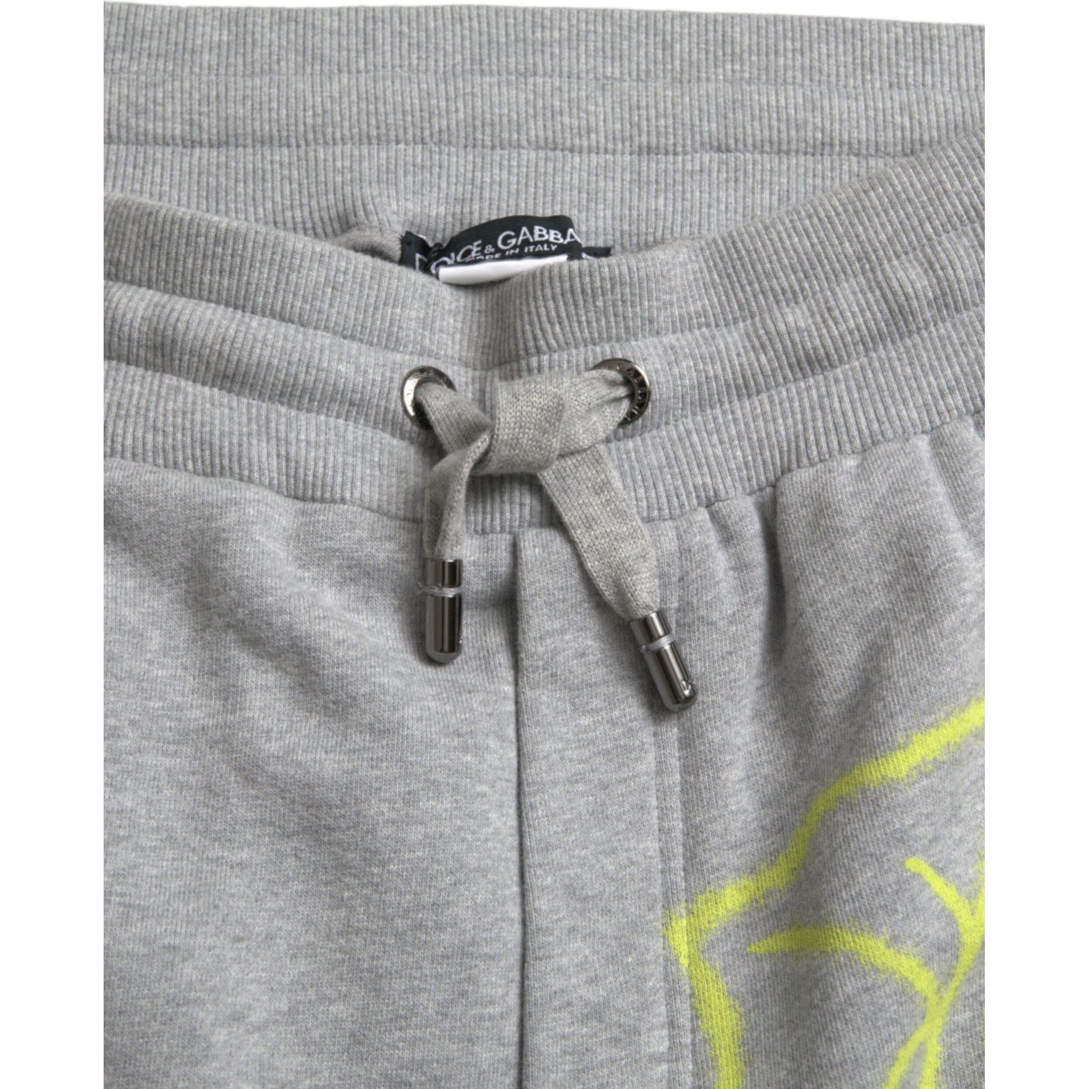 Chic Grey Skinny Cotton Joggers