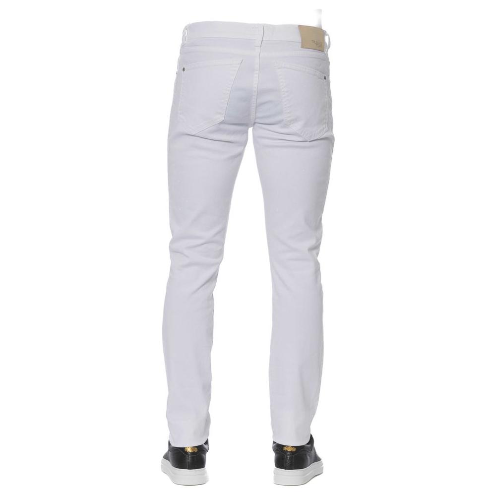 White Cotton Men Jeans