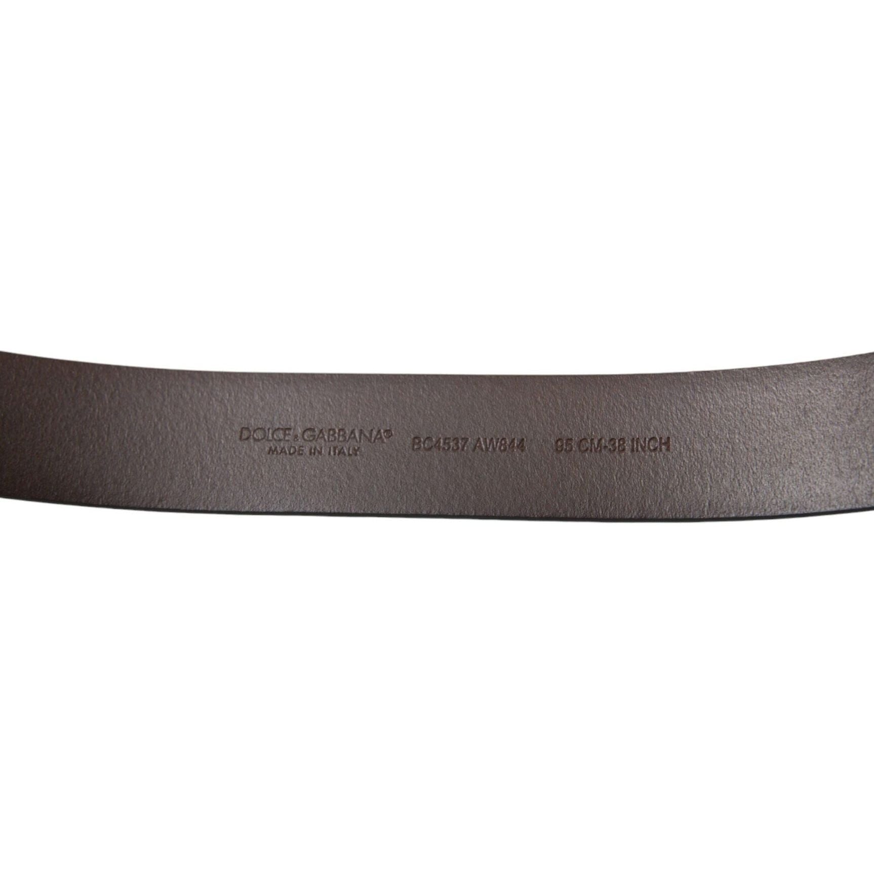 Elegant Brown Calf Leather Belt - Timeless Accessory