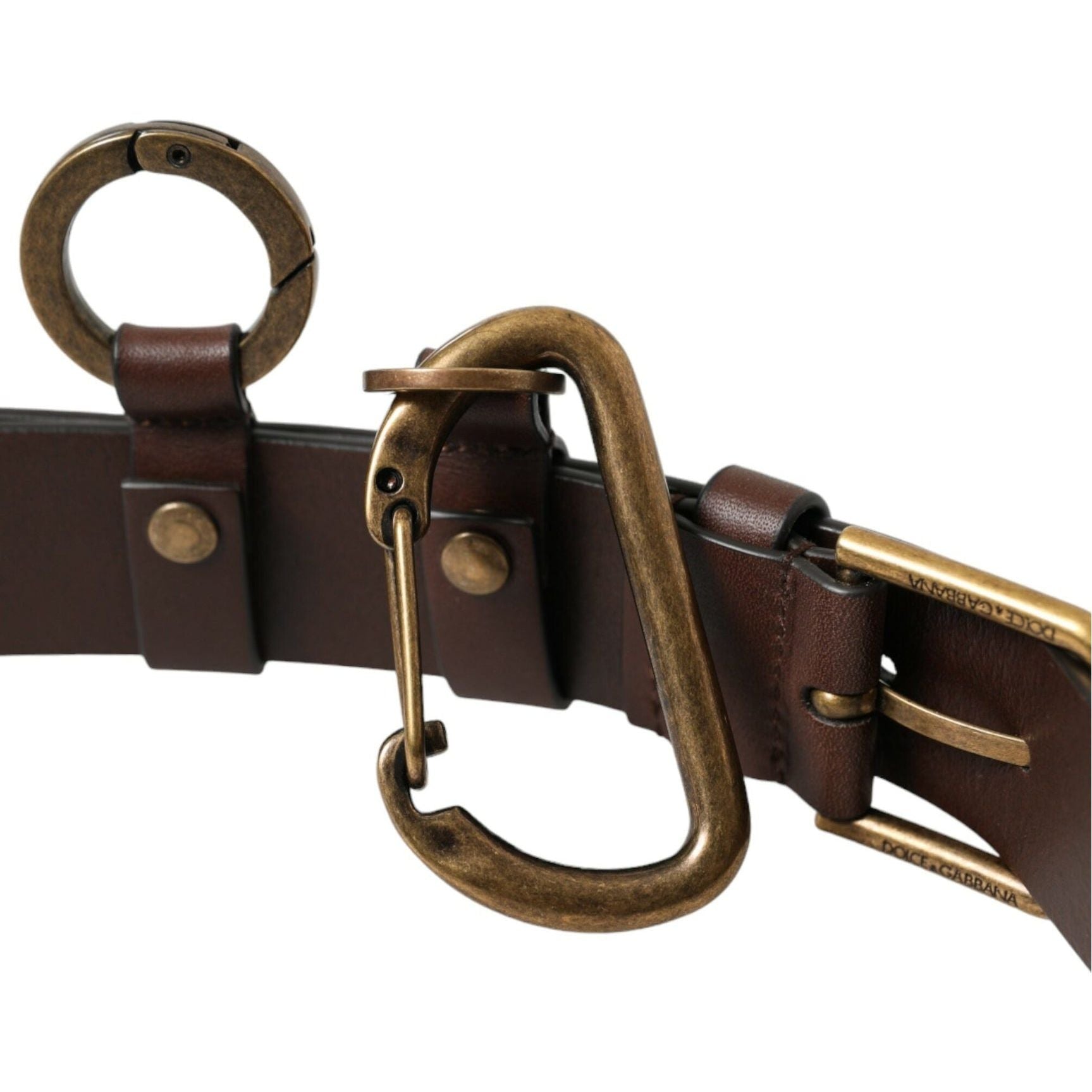 Elegant Calf Leather Belt with Metal Buckle Closure