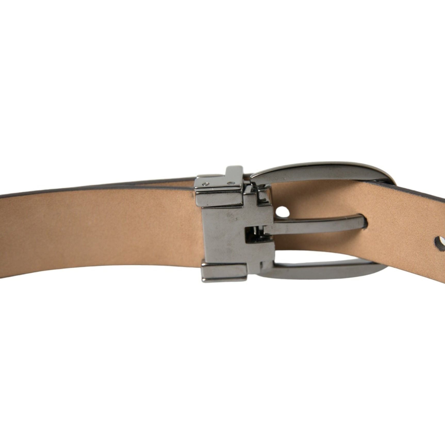 Elegant Dark Brown Leather Belt