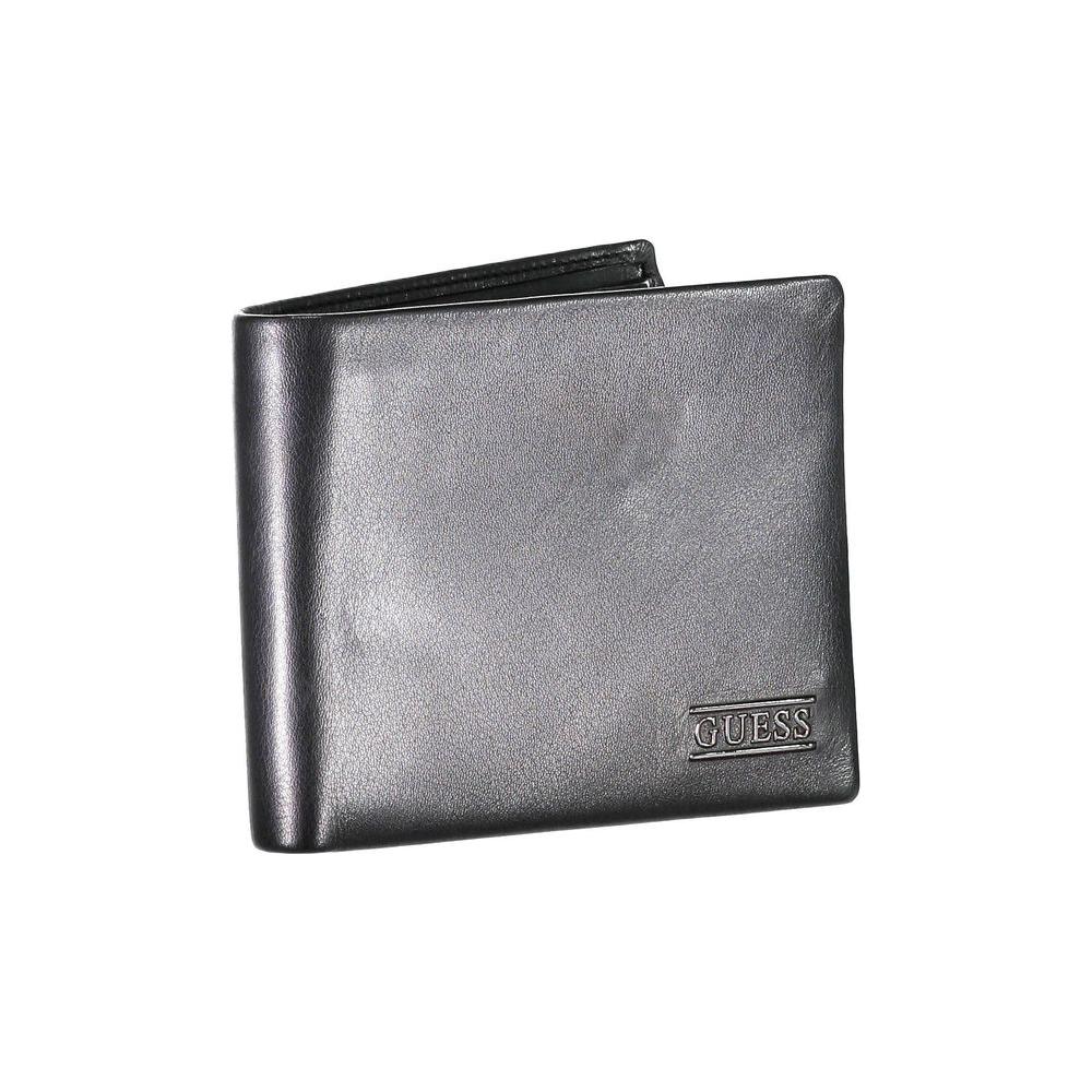 Sleek Black Leather Bifold Wallet