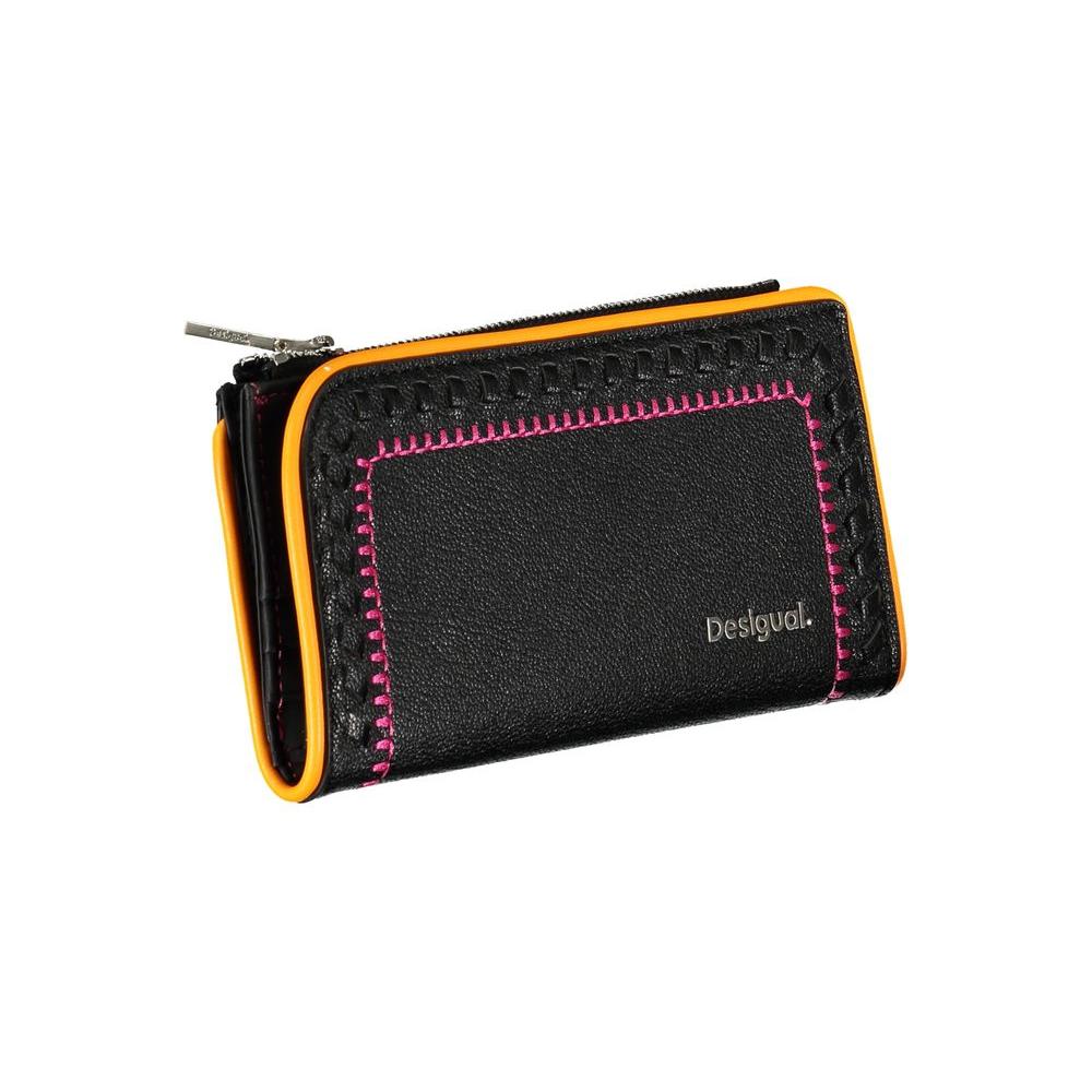 Elegant Black Two-Compartment Wallet