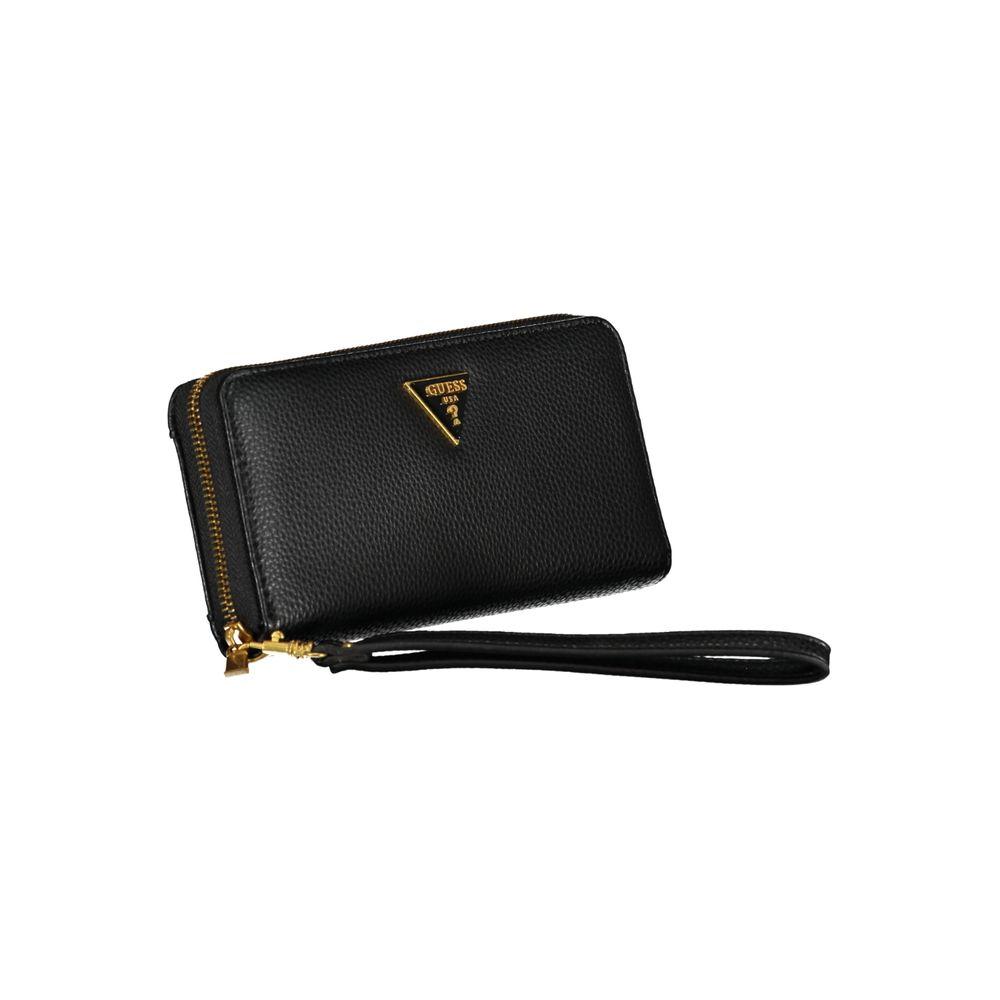 Elegant Black Multi-Compartment Wallet