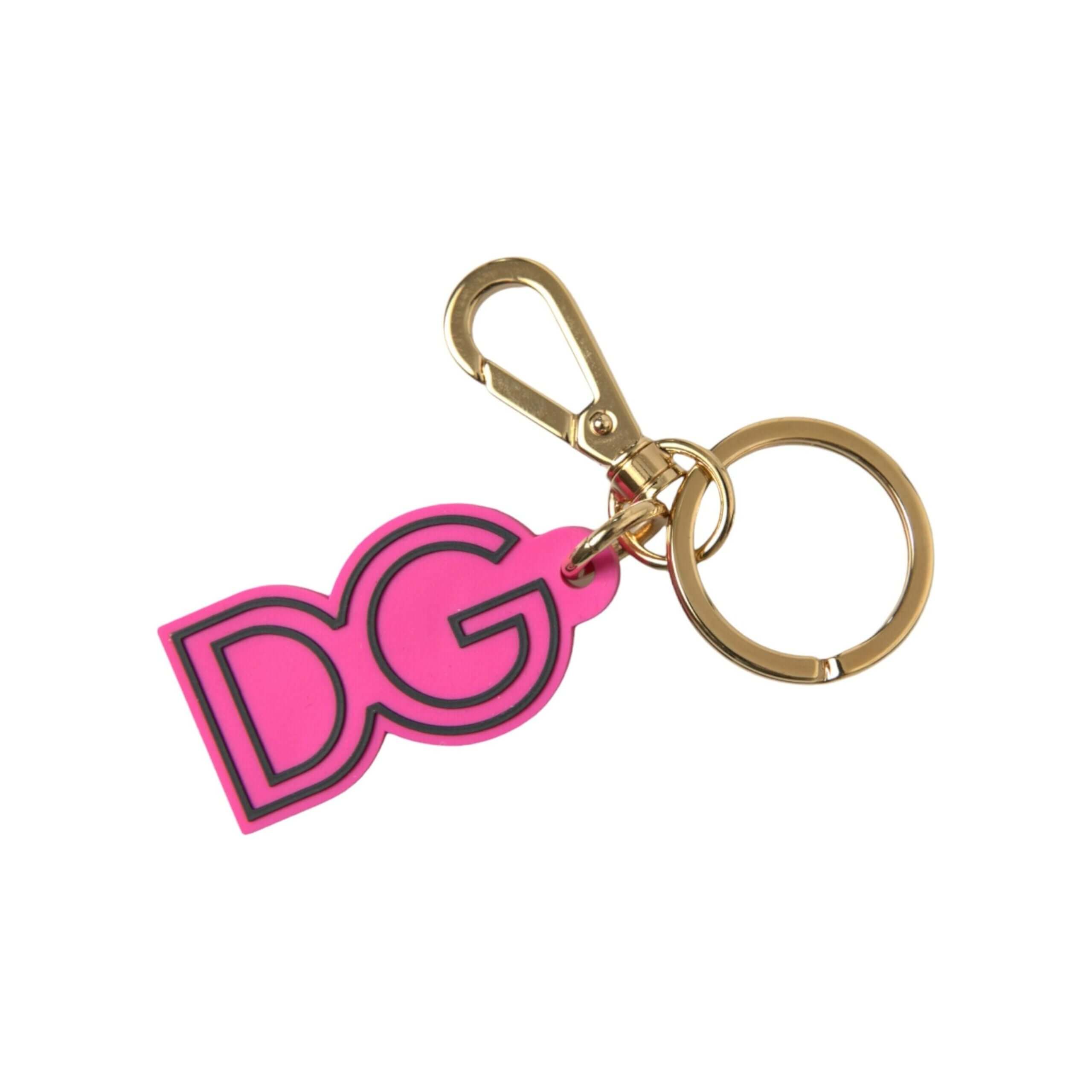 Chic Gold and Pink Keychain Elegance