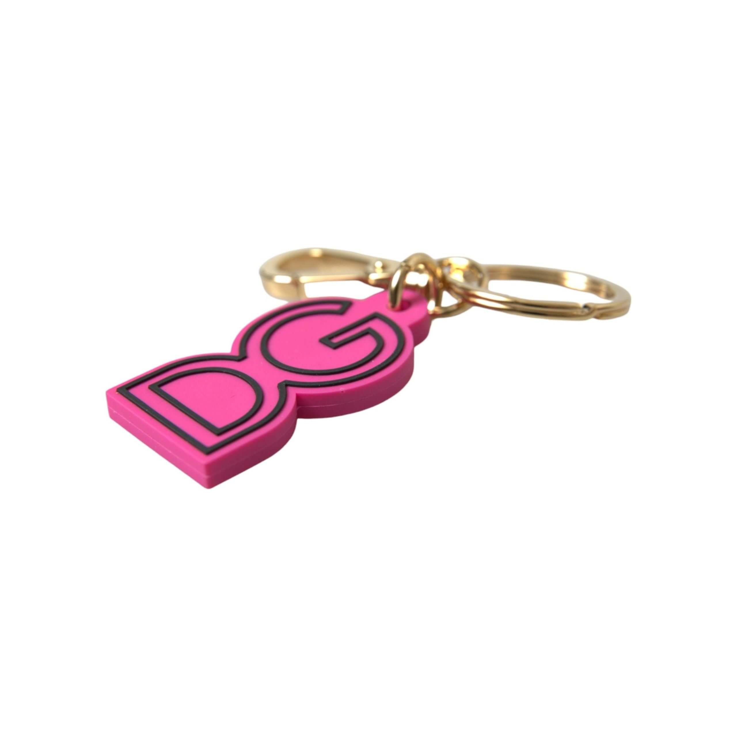 Chic Gold and Pink Keychain Elegance