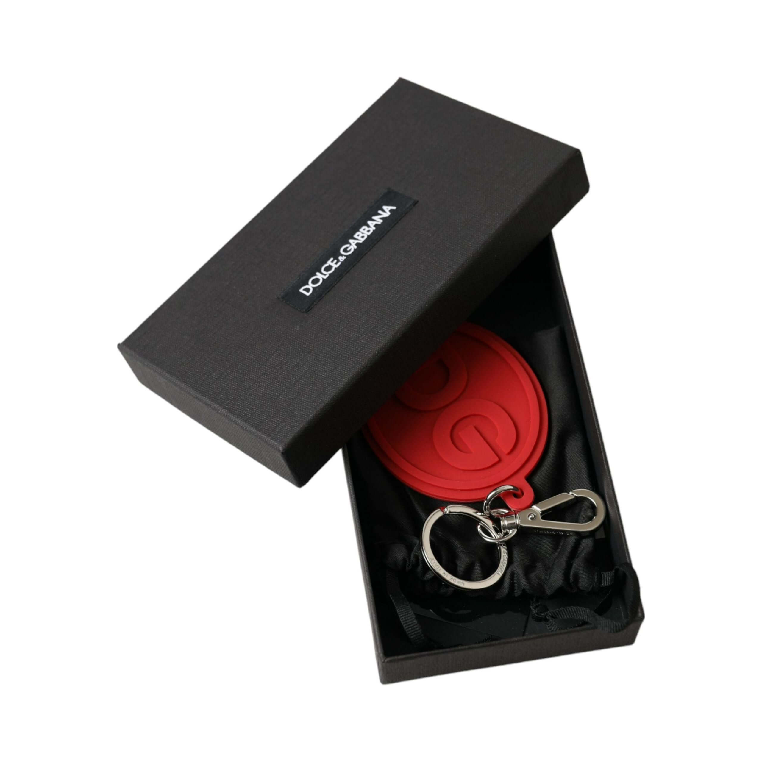 Elegant Red Trifold Key Holder Case