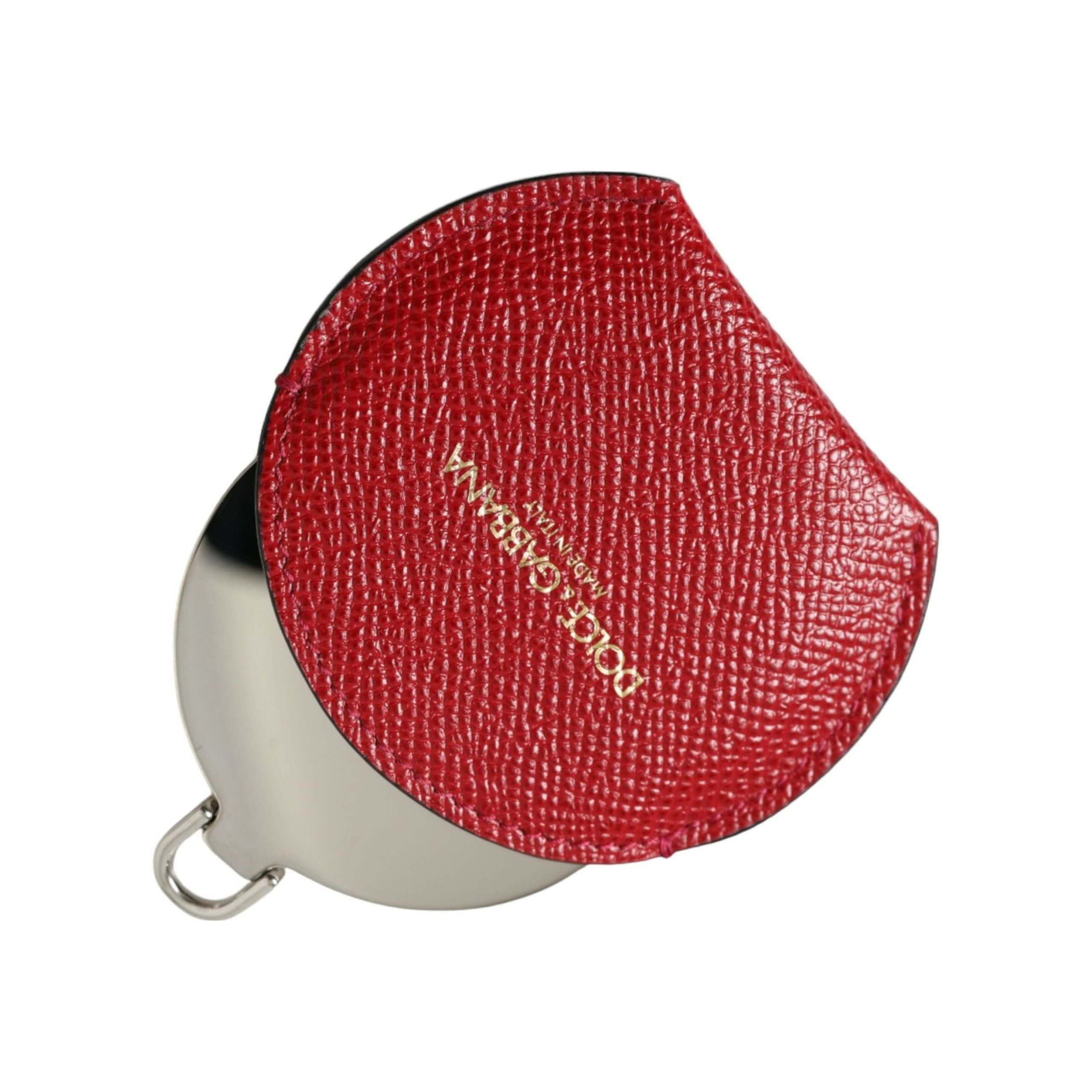 Elegant Red Leather Mirror Holder