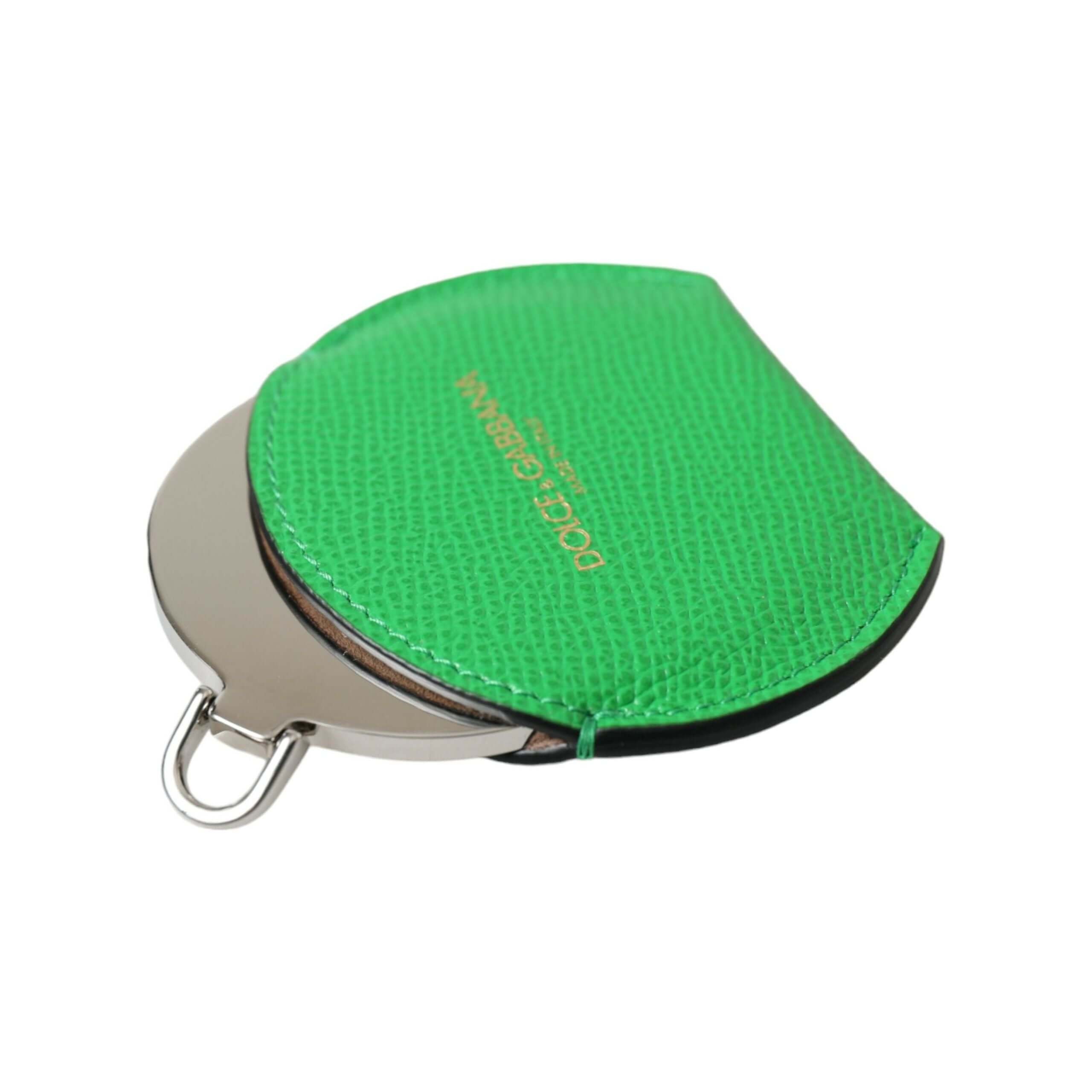 Emerald Leather Hand Mirror Holder