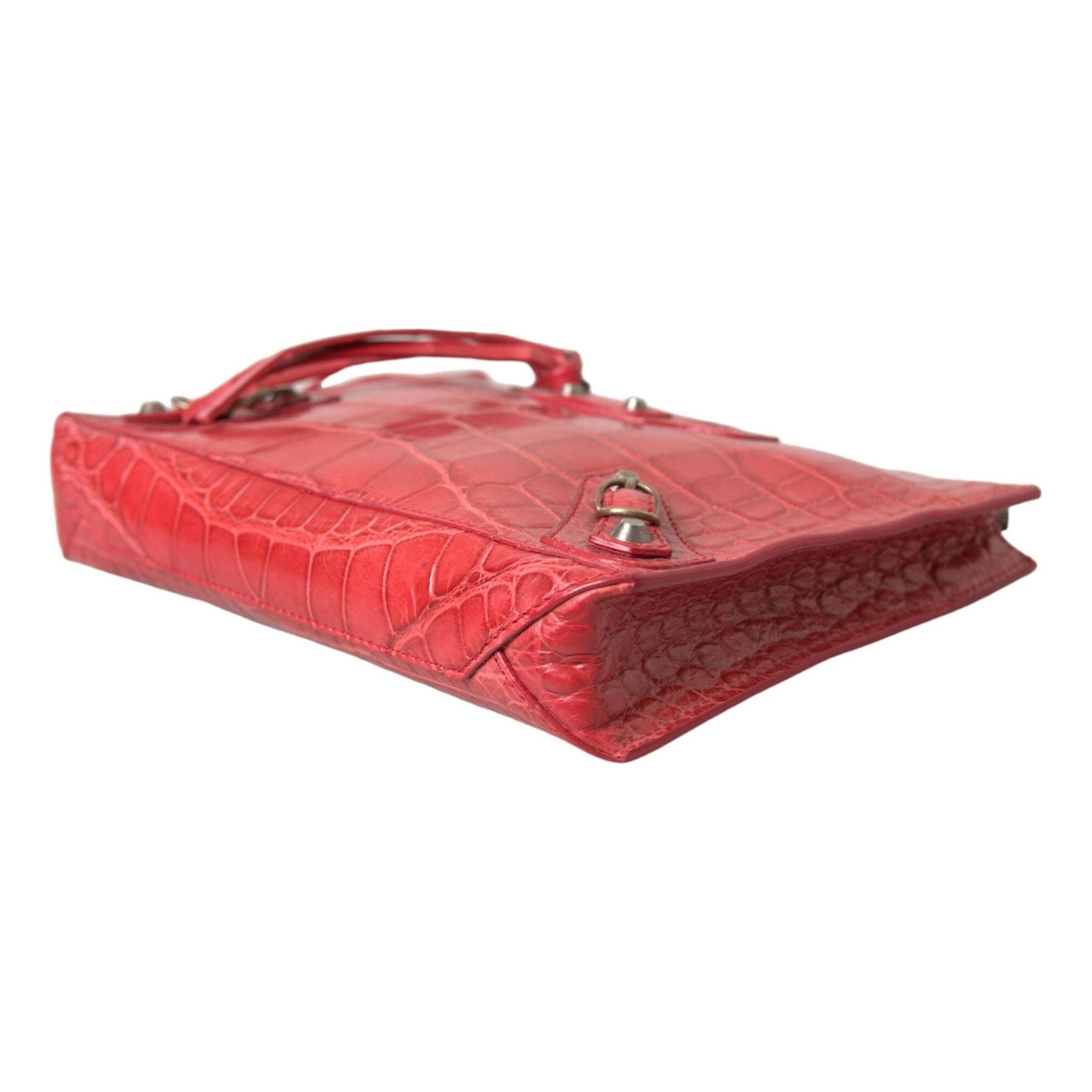 Exotic Red Alligator Leather Clutch