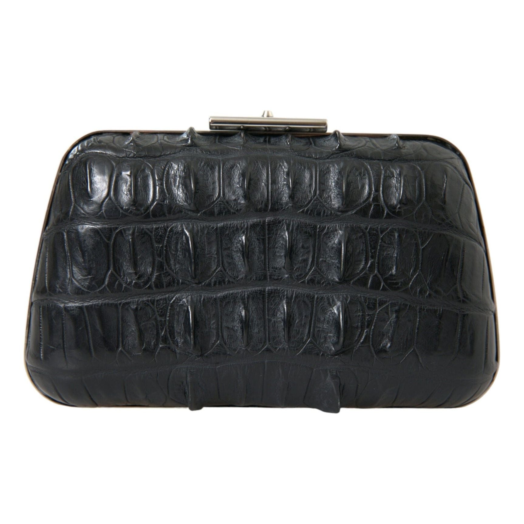 Elegant Crocodile Leather Evening Clutch