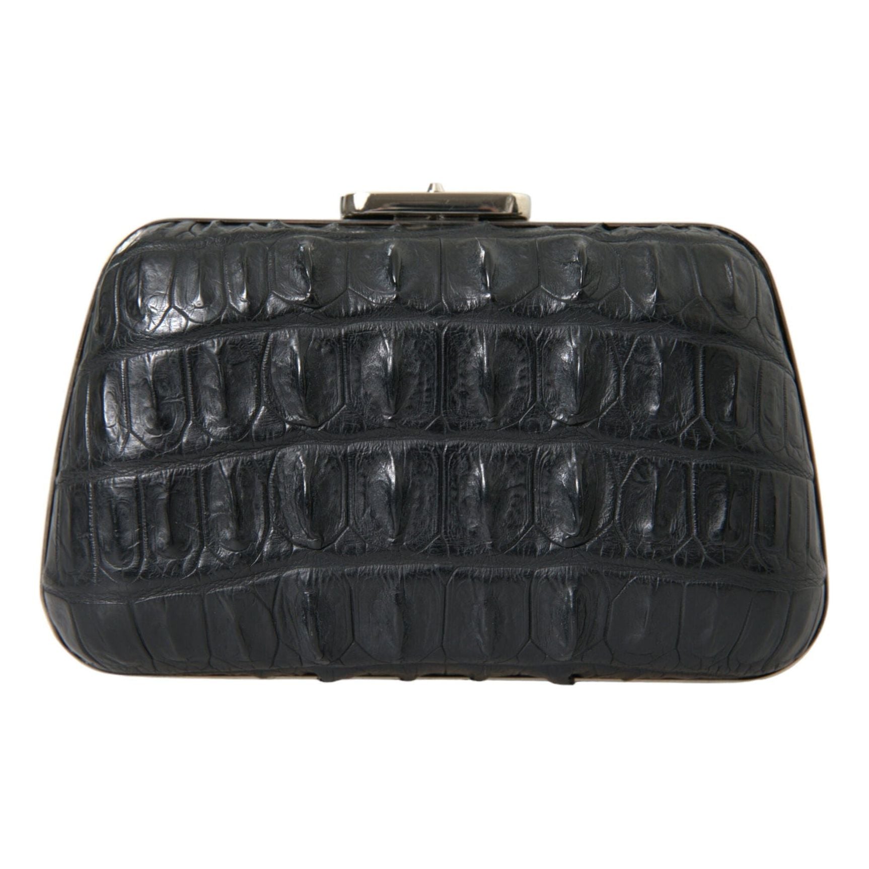 Elegant Crocodile Leather Evening Clutch