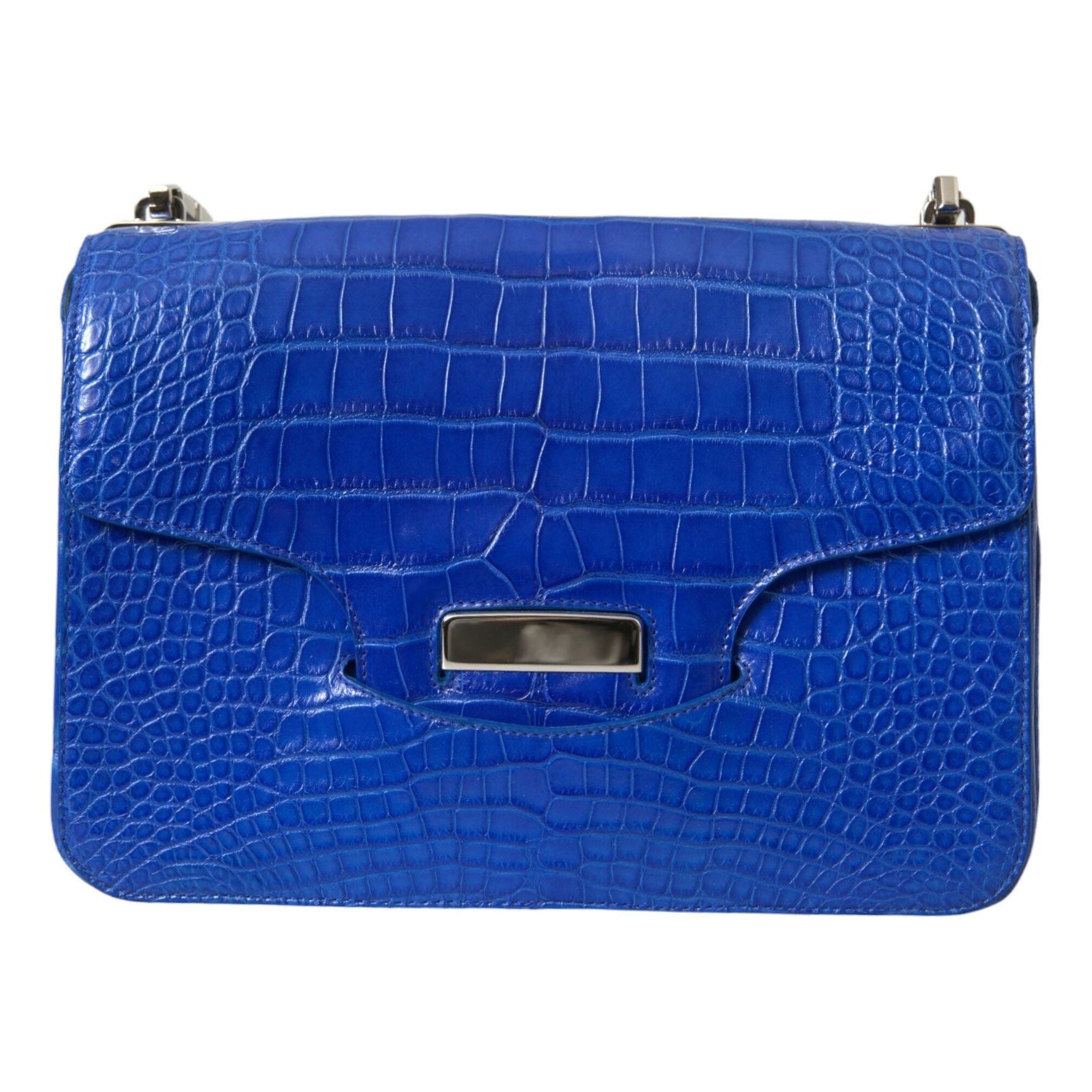 Chic Alligator Skin Chain Shoulder Bag