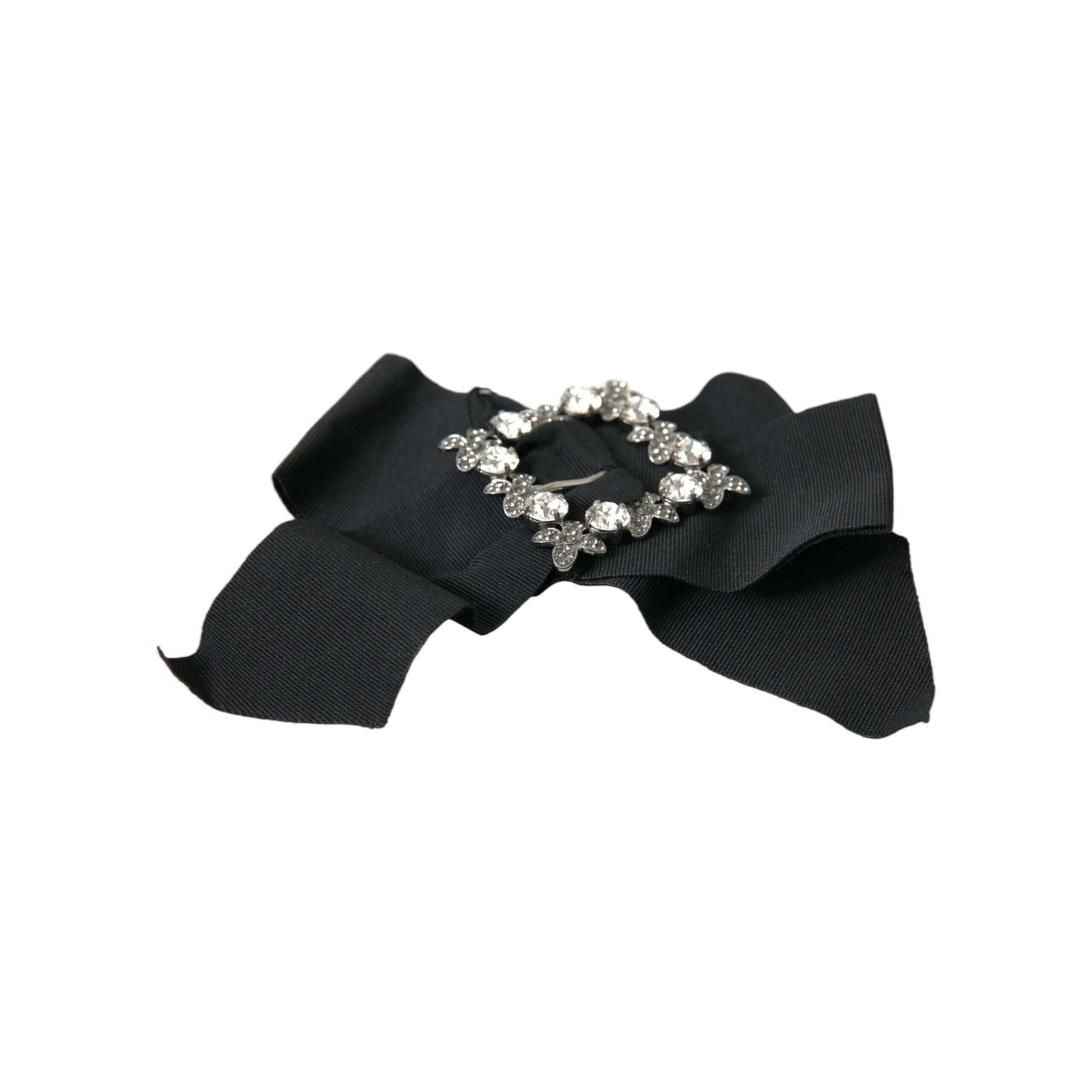 Black Swarovski Crystal Embellished Hair Clip