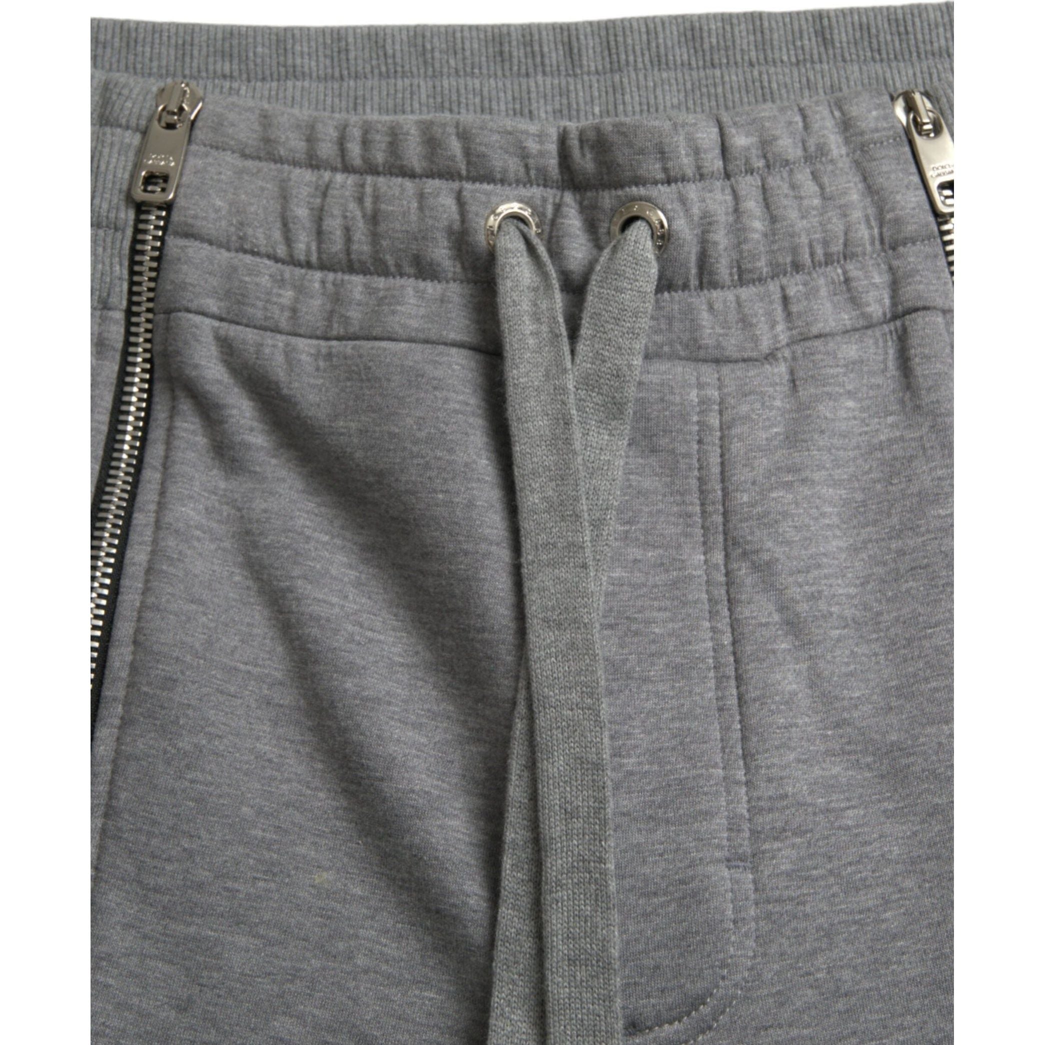 Gray Cotton Jogger Skinny Sweatpants Pants