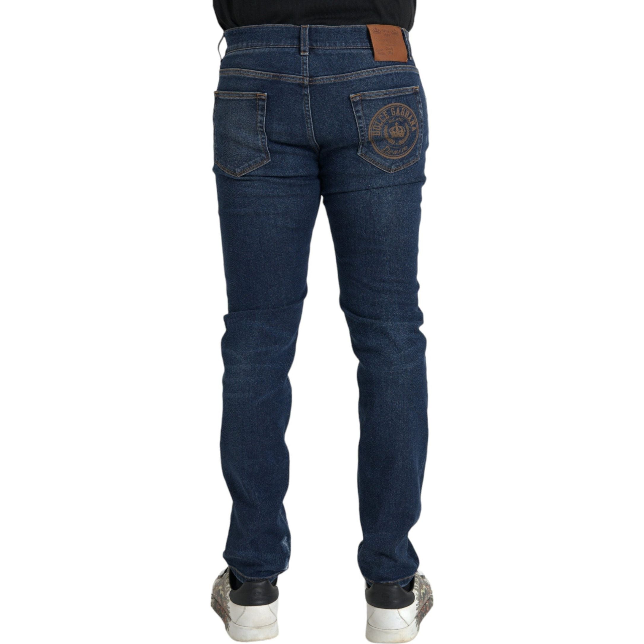 Blue Slim Fit Cotton Skinny Men Denim Jeans