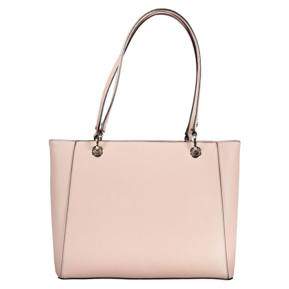 Pink Polyethylene Handbag