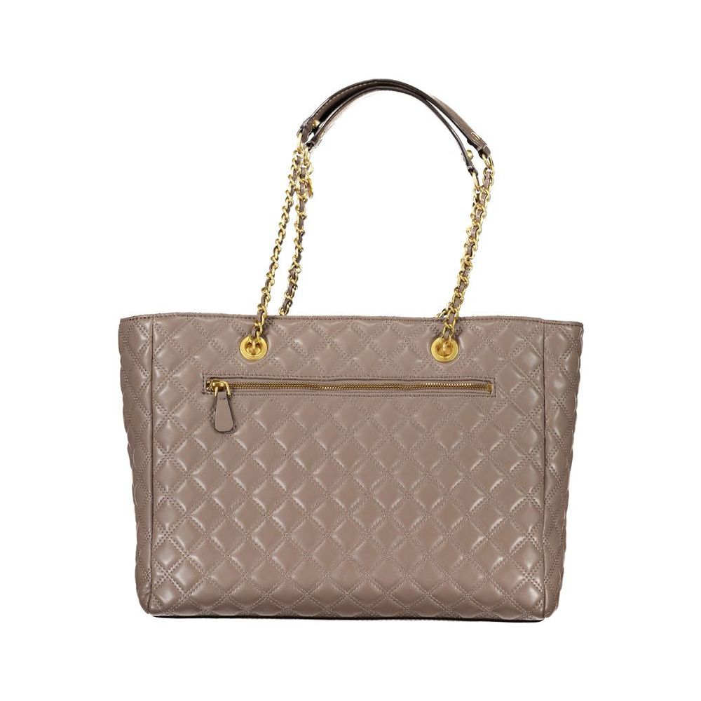 Beige Polyethylene Handbag