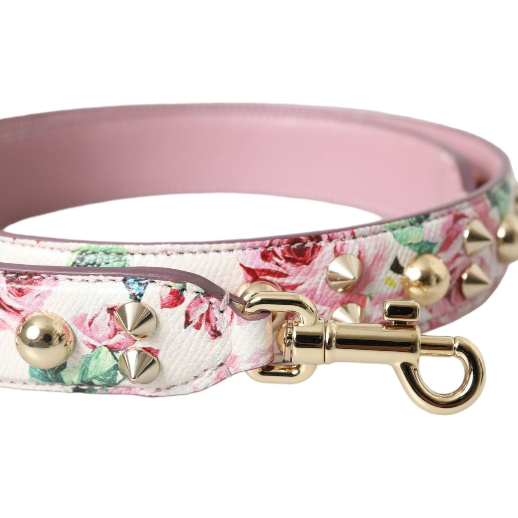 Pink Floral Handbag Accessory Shoulder Strap