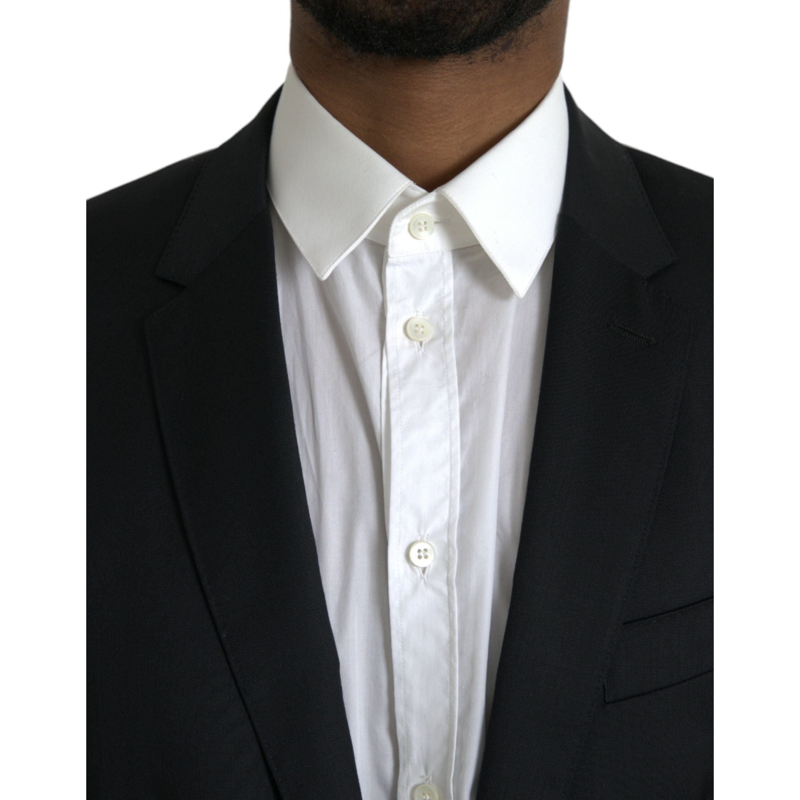 Black Wool MARTINI Single Breasted Blazer