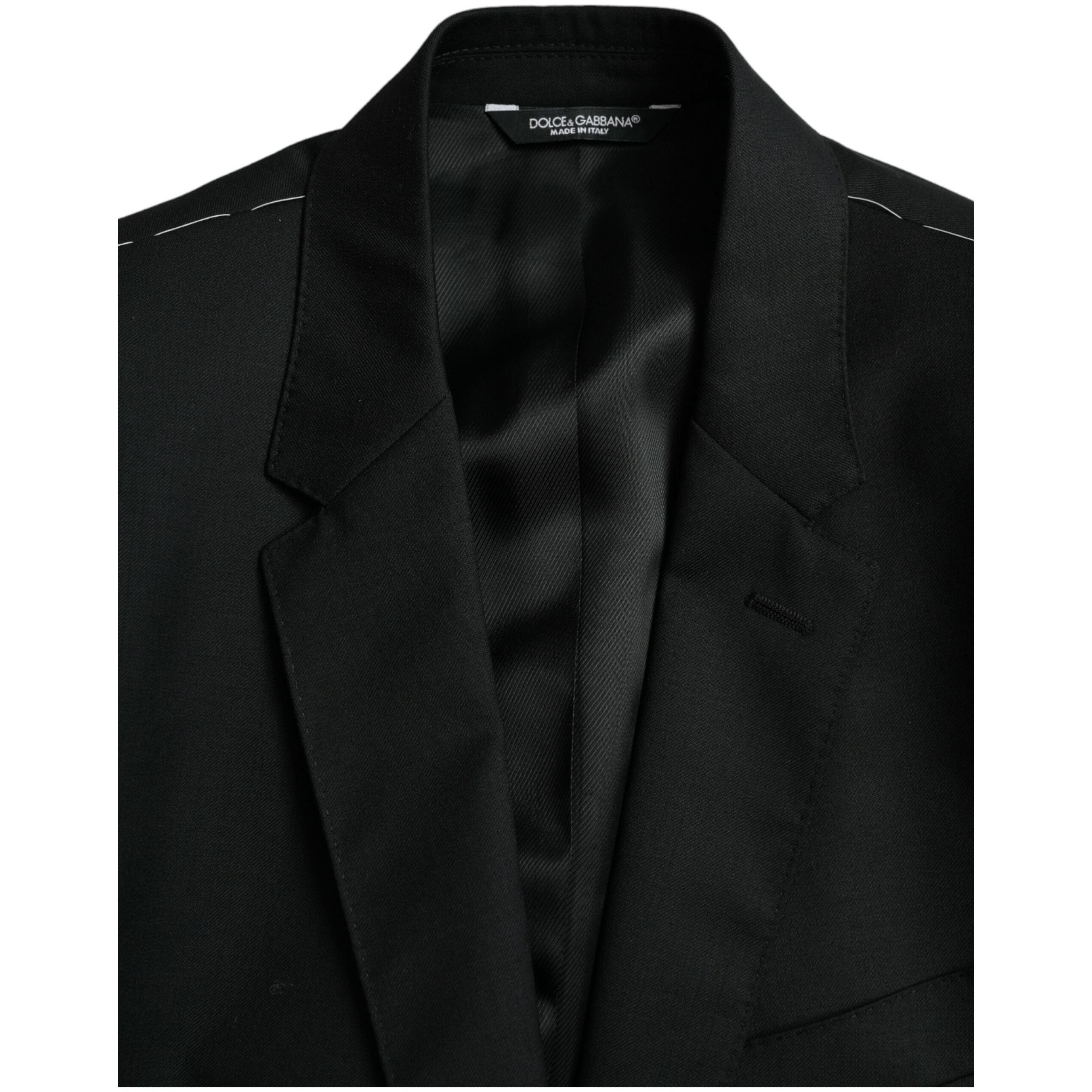 Black Wool MARTINI Single Breasted Blazer