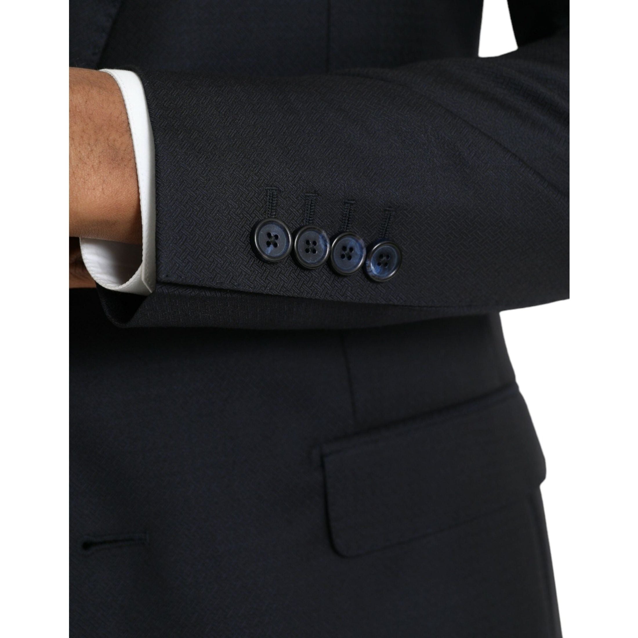 Dark Blue Wool NAPOLI Formal 2 Piece Suit