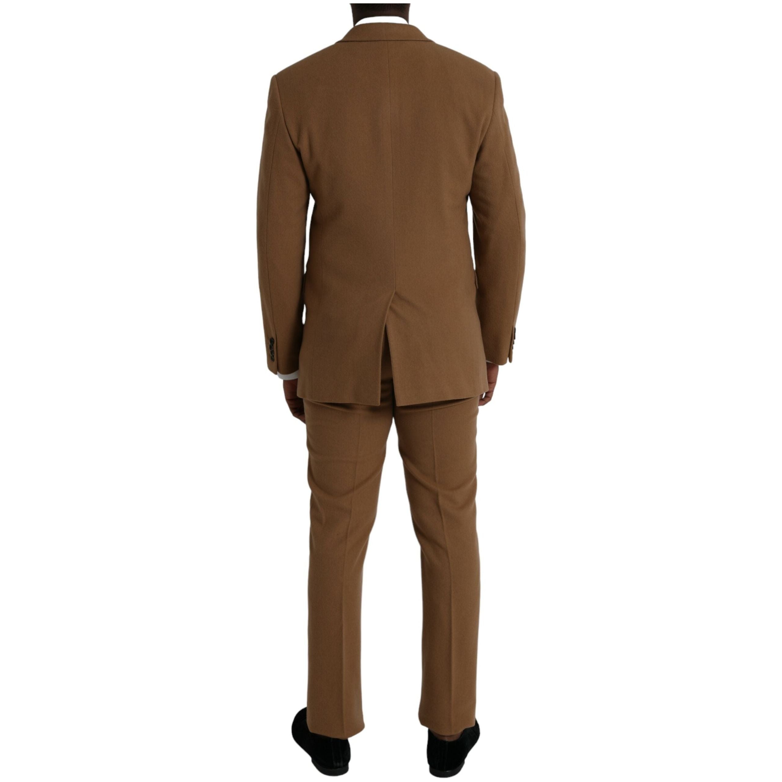 Brown Cashmere 2 Piece Single Breasted Suit