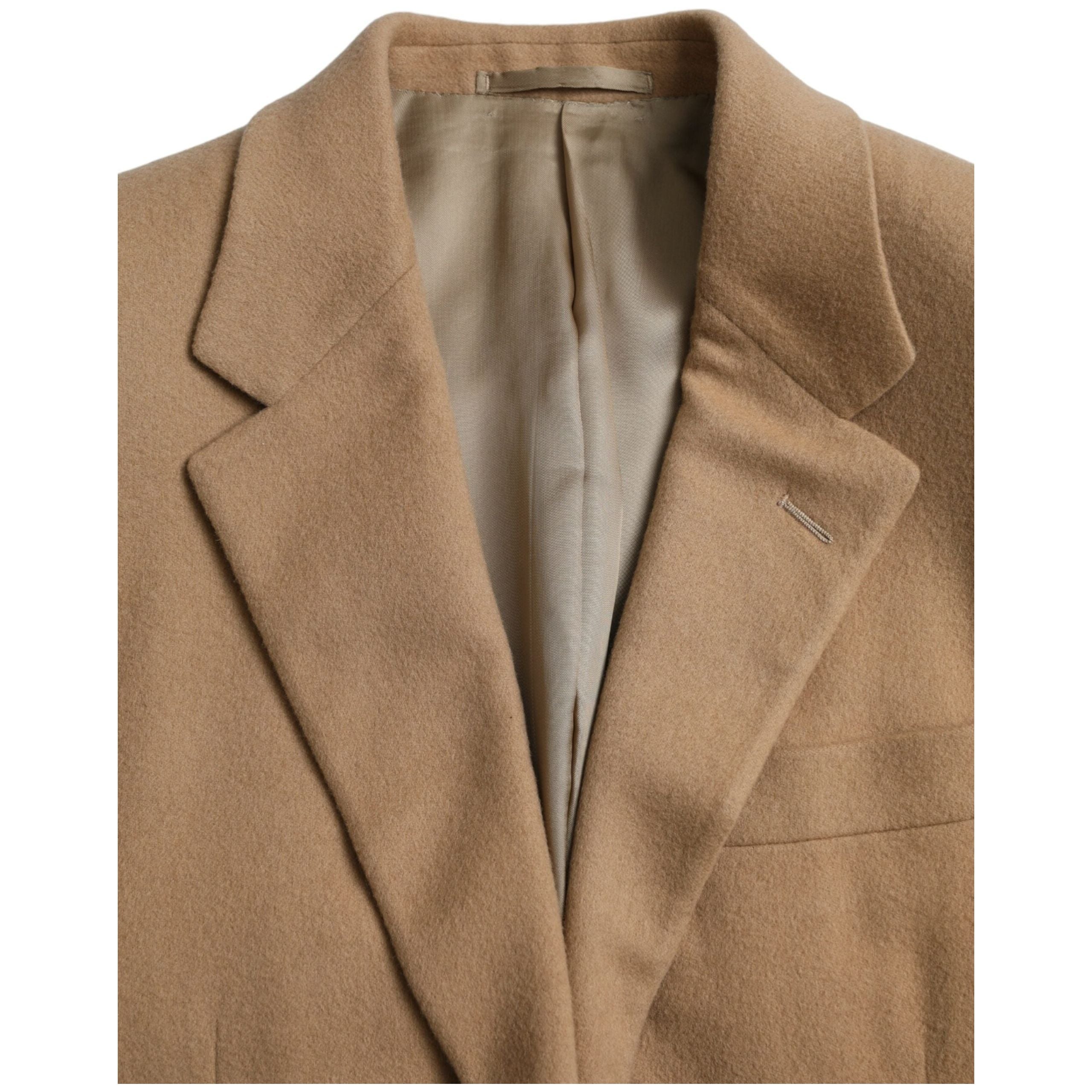 Brown Cashmere 2 Piece Single Breasted Suit