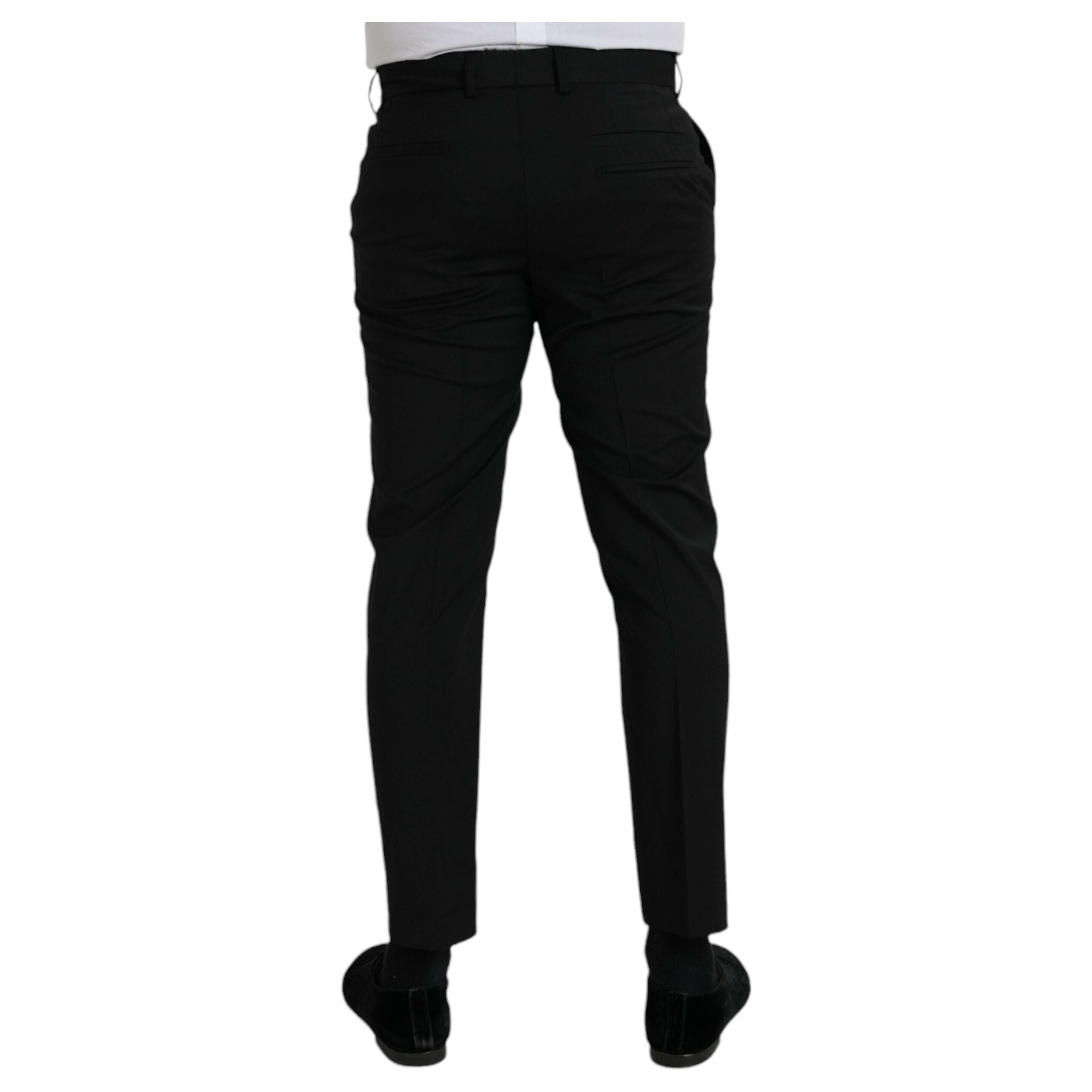 Black Wool SlimFit Dress Formal Pants