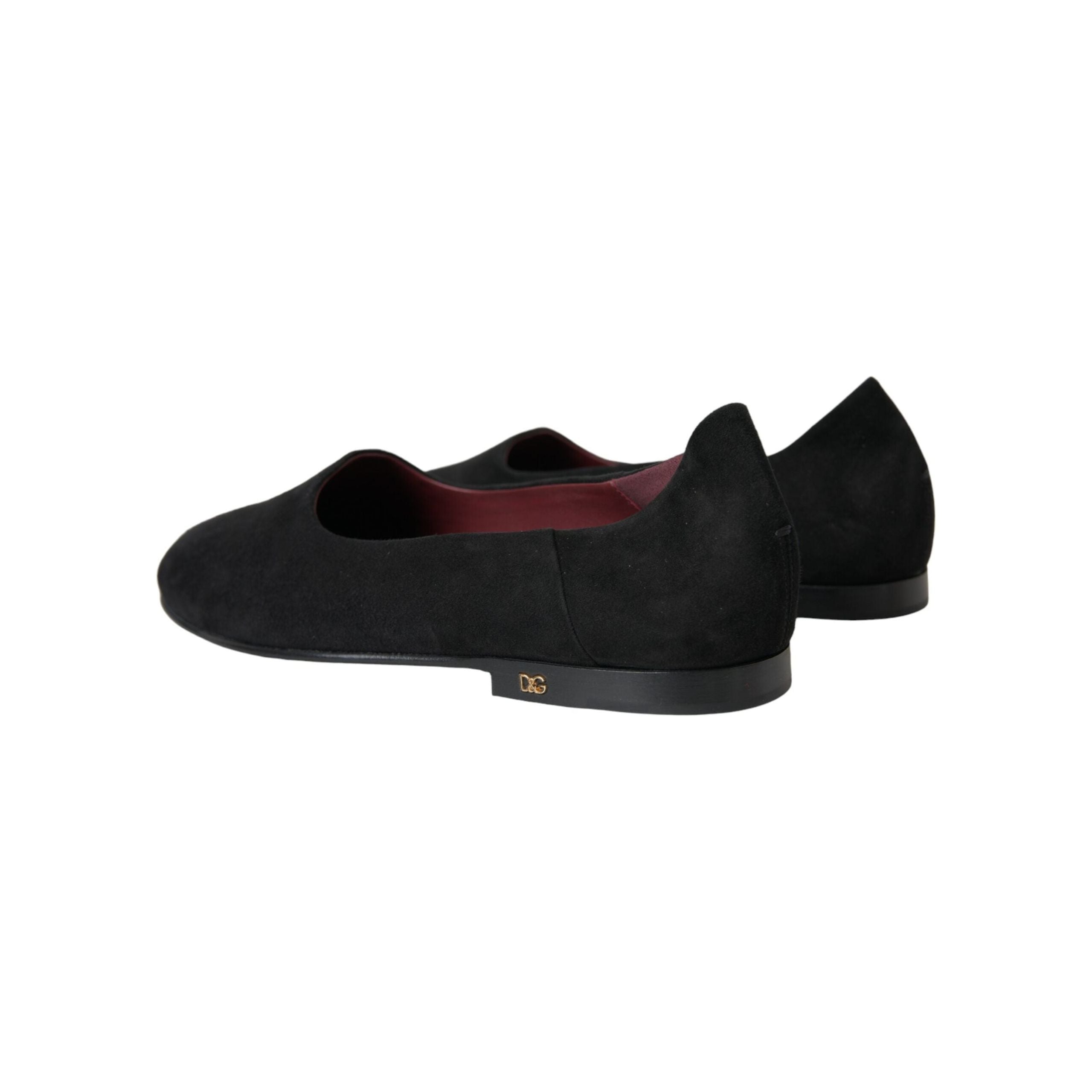 Black Suede Loafers Formal Dress Slip On Shoes