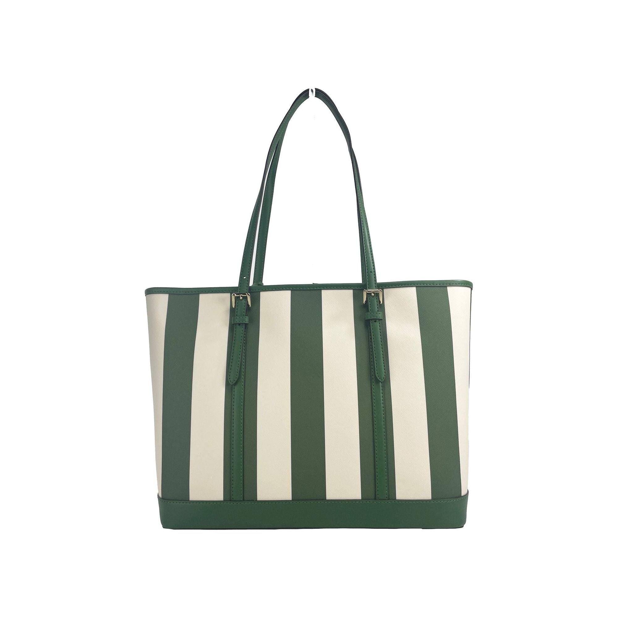 Jet Set Travel Large TZ Shoulder PVC Tote Bag Purse Fern Green