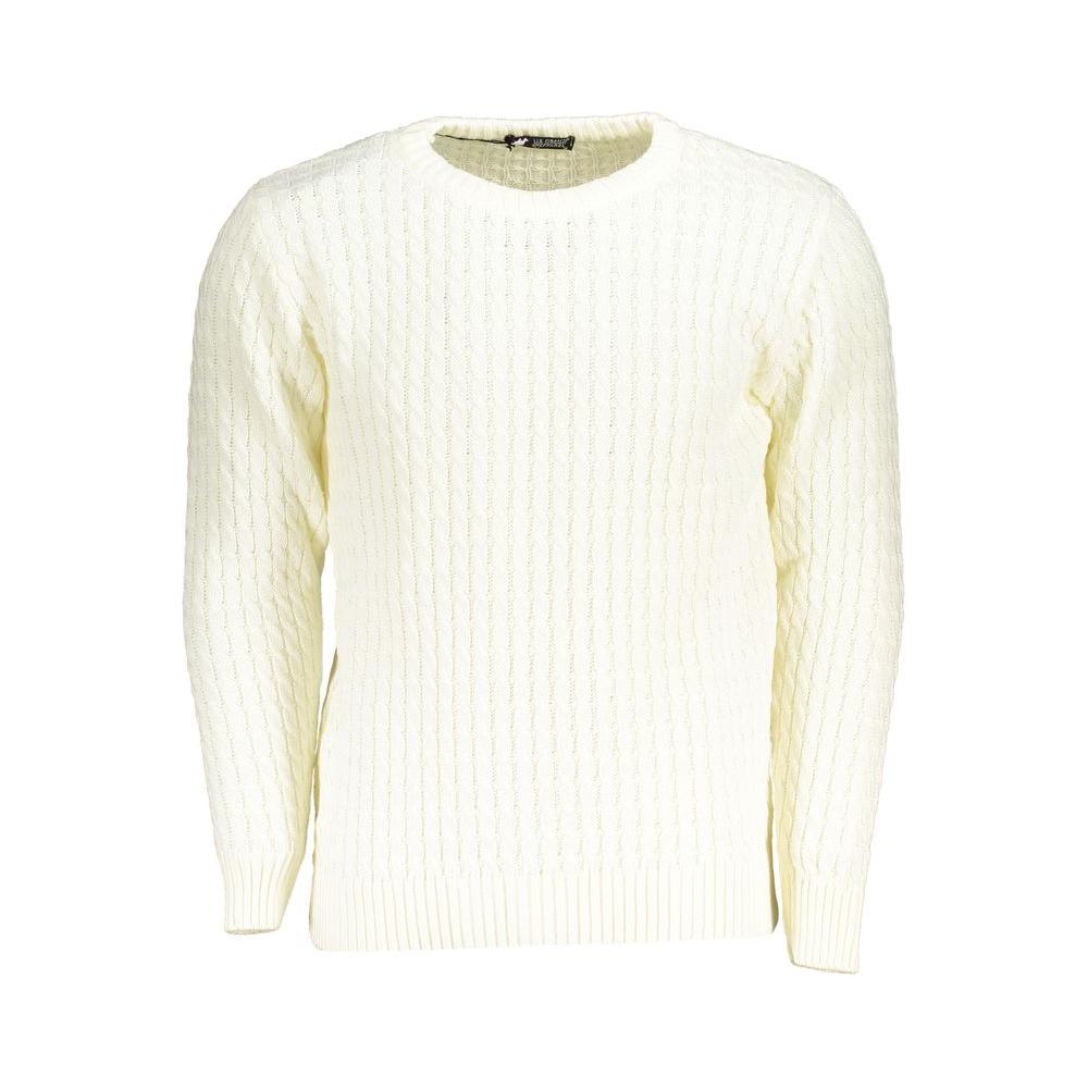 White Fabric Sweater