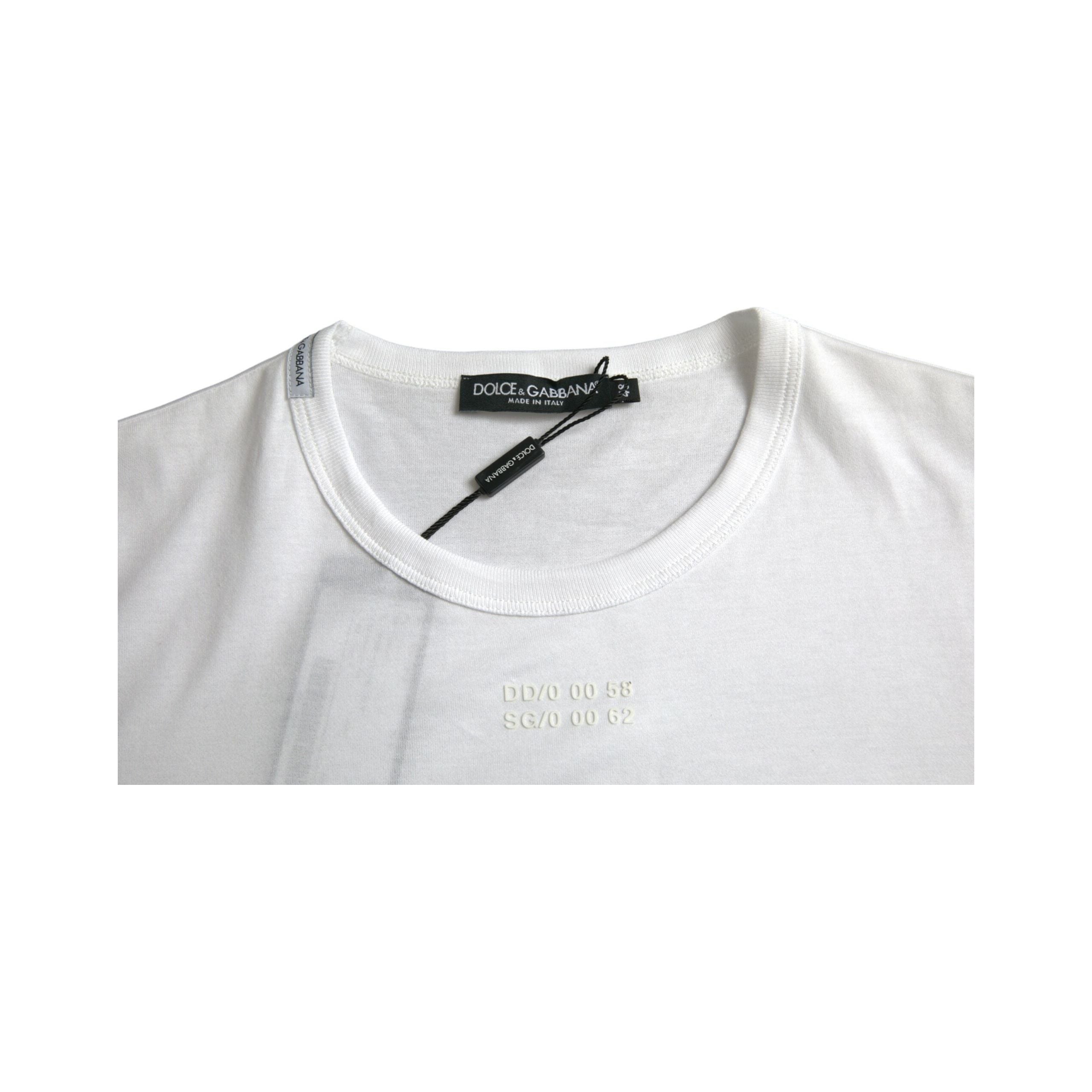 White Cotton Pocket Short Sleeves T-shirt