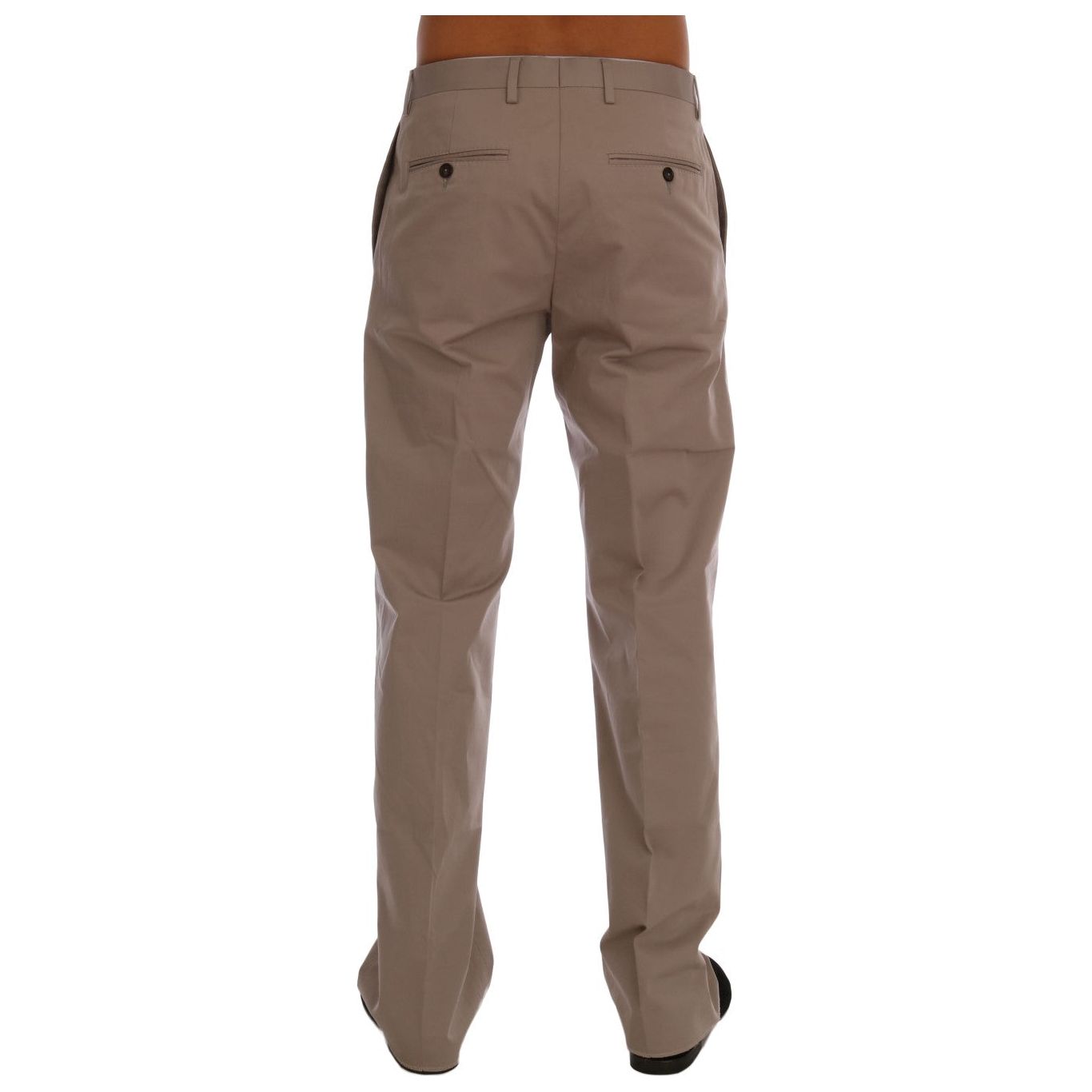 Chic Beige Chinos Casual Pants