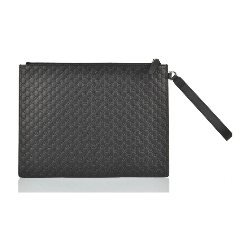 Sleek Microguccissima Leather Clutch