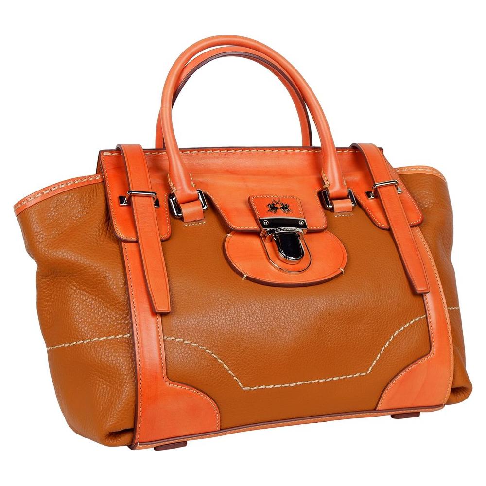 Orange Leather Handbag