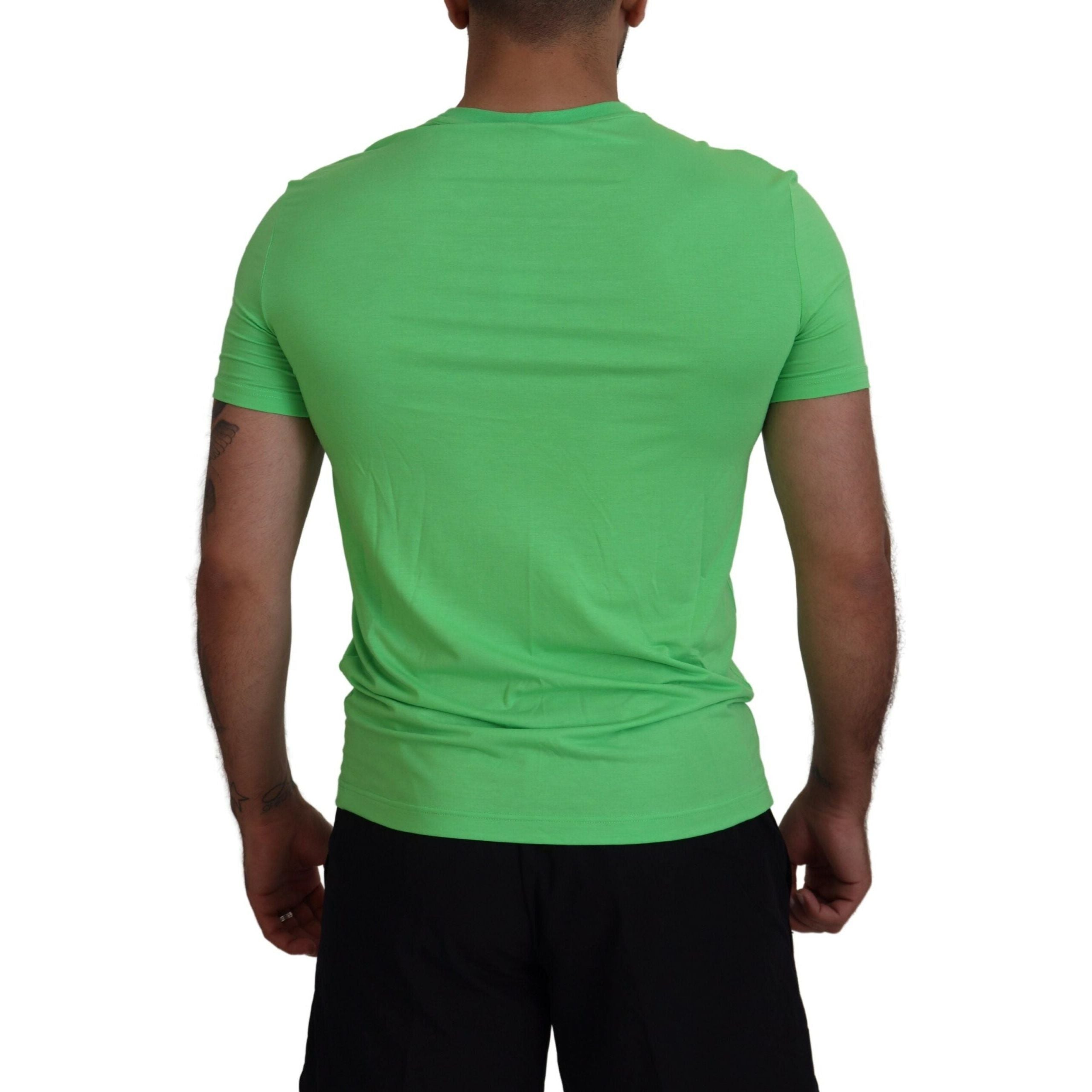 Green Modal Short Sleeves Crewneck T-shirt