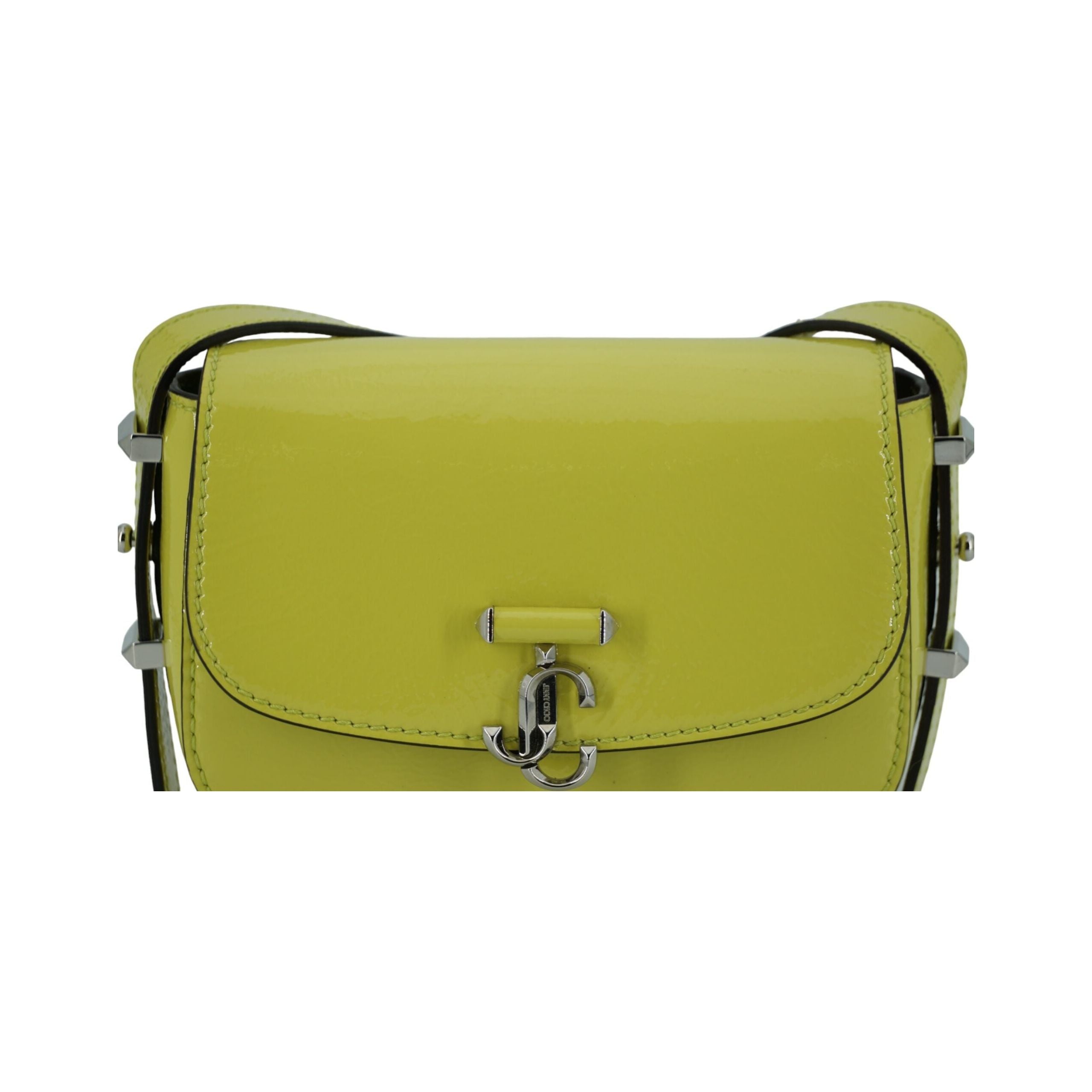 Lime Yellow Leather Small Shoulder Bag