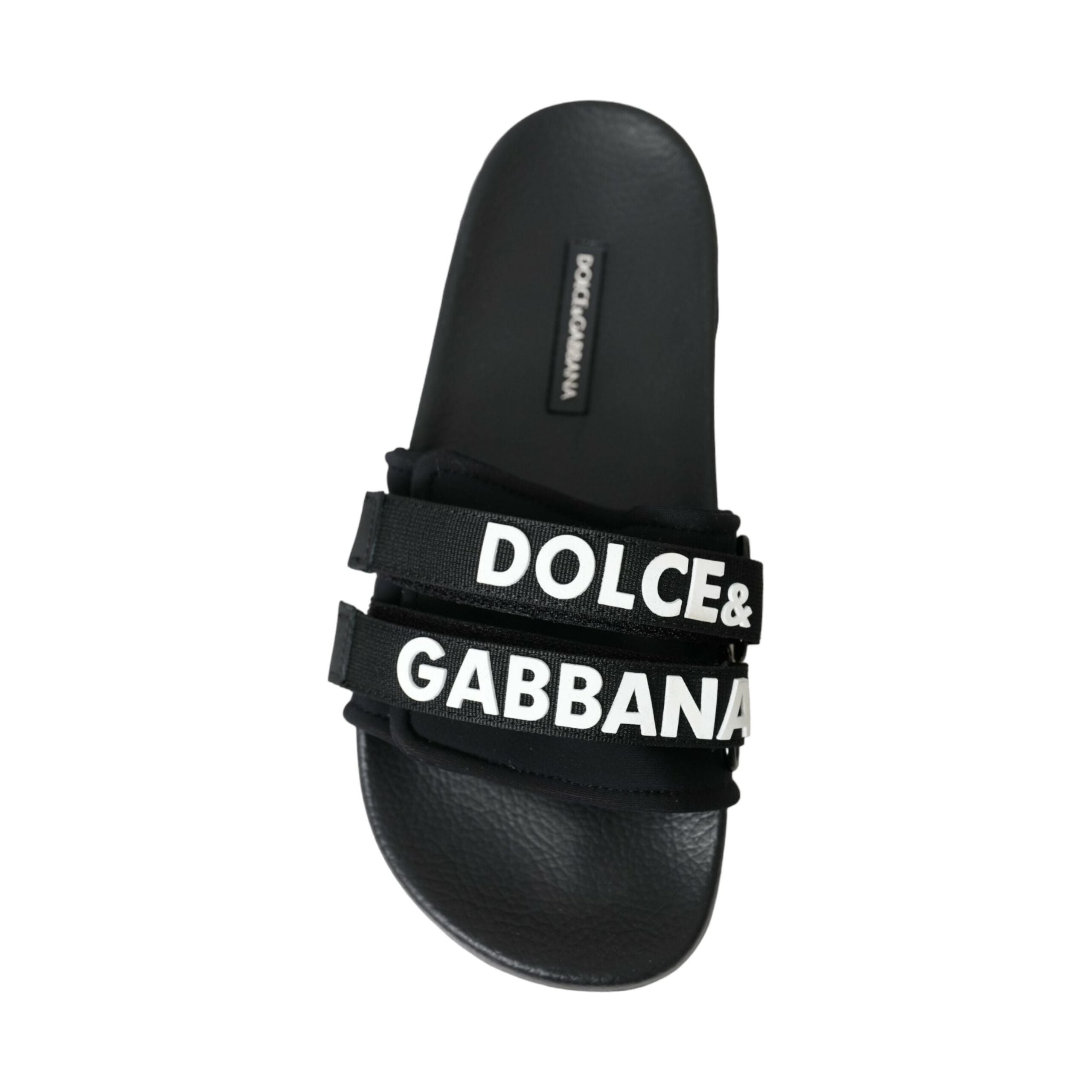 Black Neoprene Slides Flats Beachwear Shoes