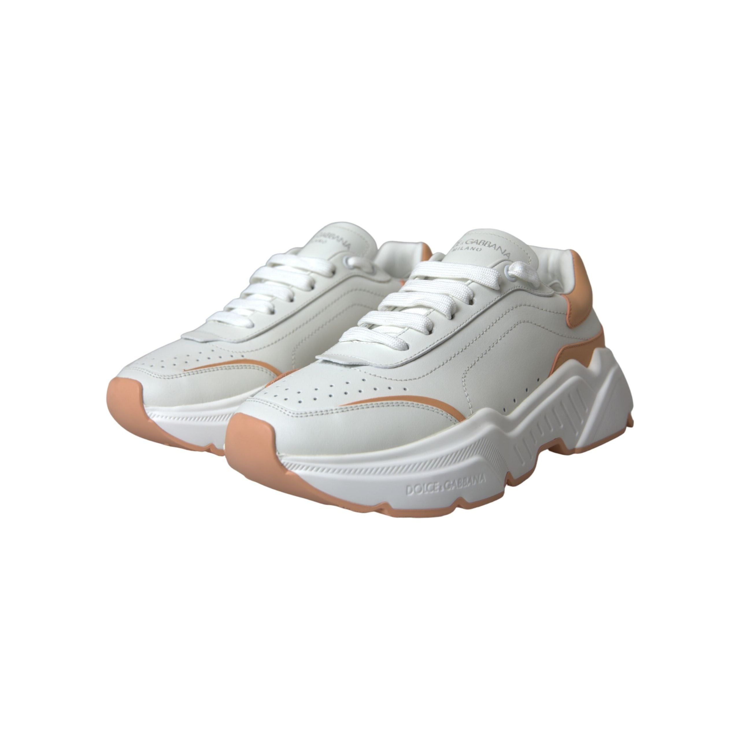 White Peach DAYMASTER Leather Sneakers Shoes