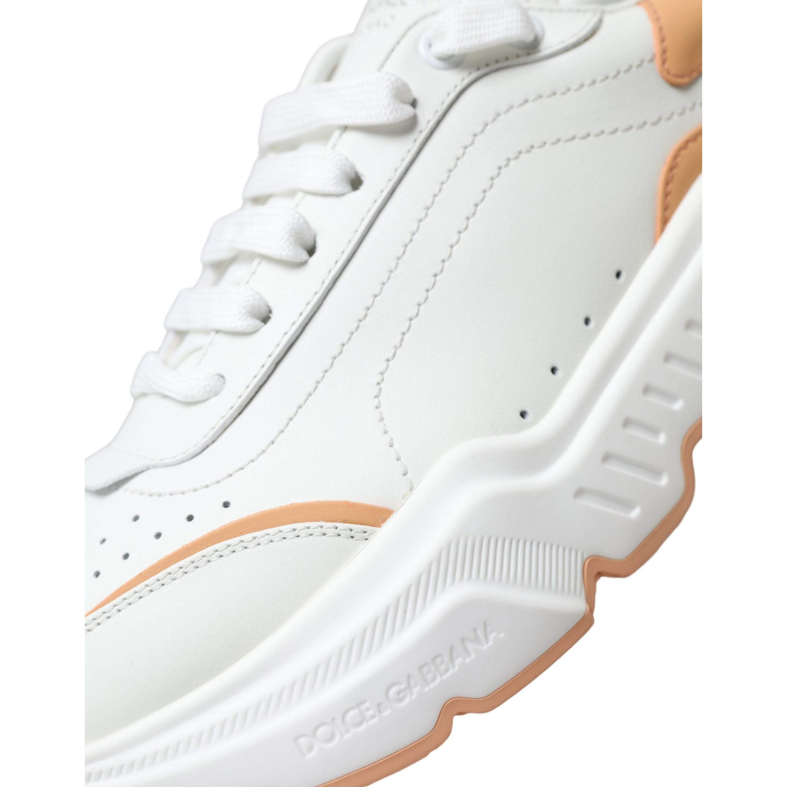 White Peach DAYMASTER Leather Sneakers Shoes