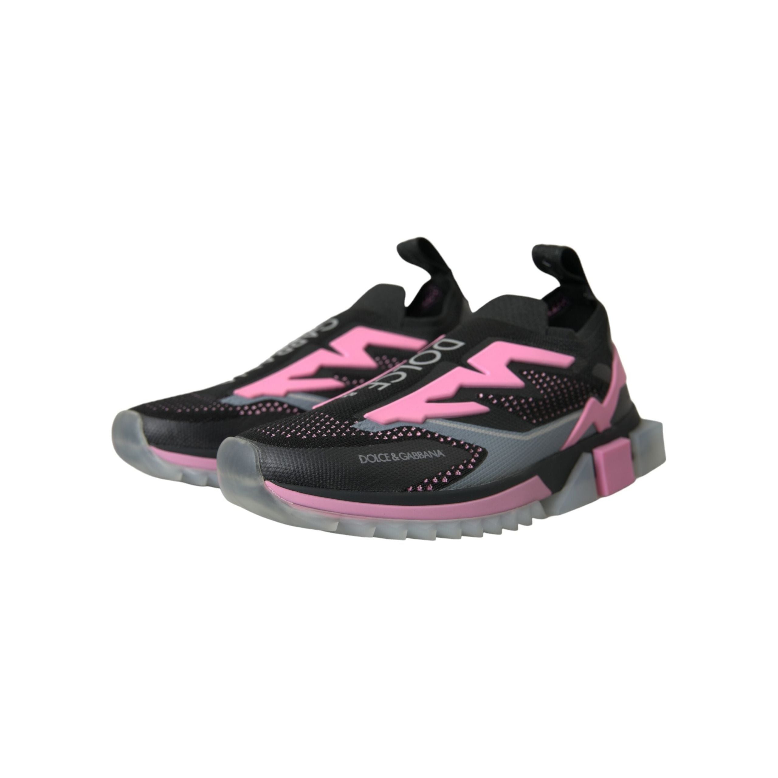 Black Pink Slip On Sorrento Sneakers Shoes