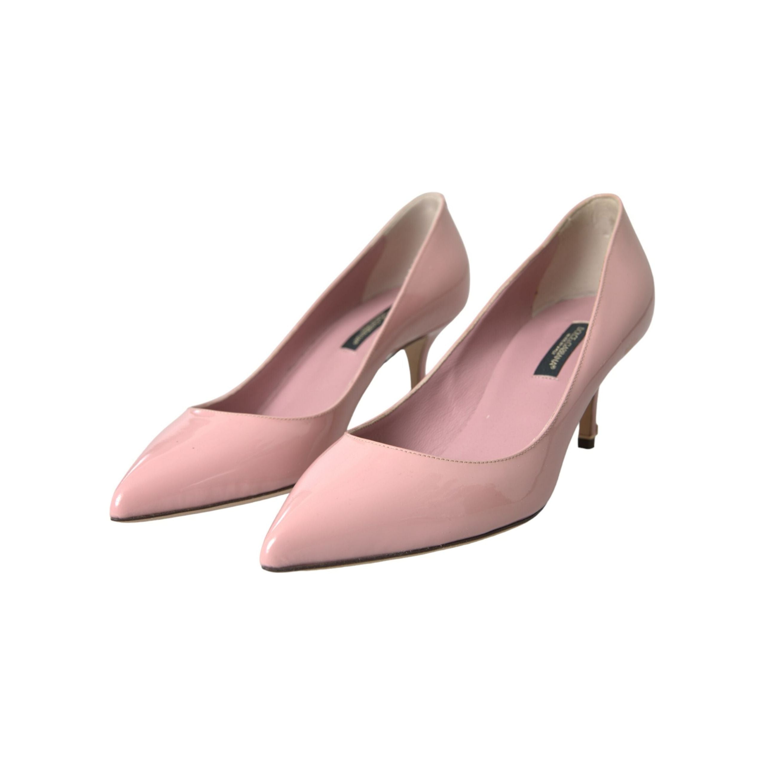 Light Pink Patent Leather Heels Pumps Shoes