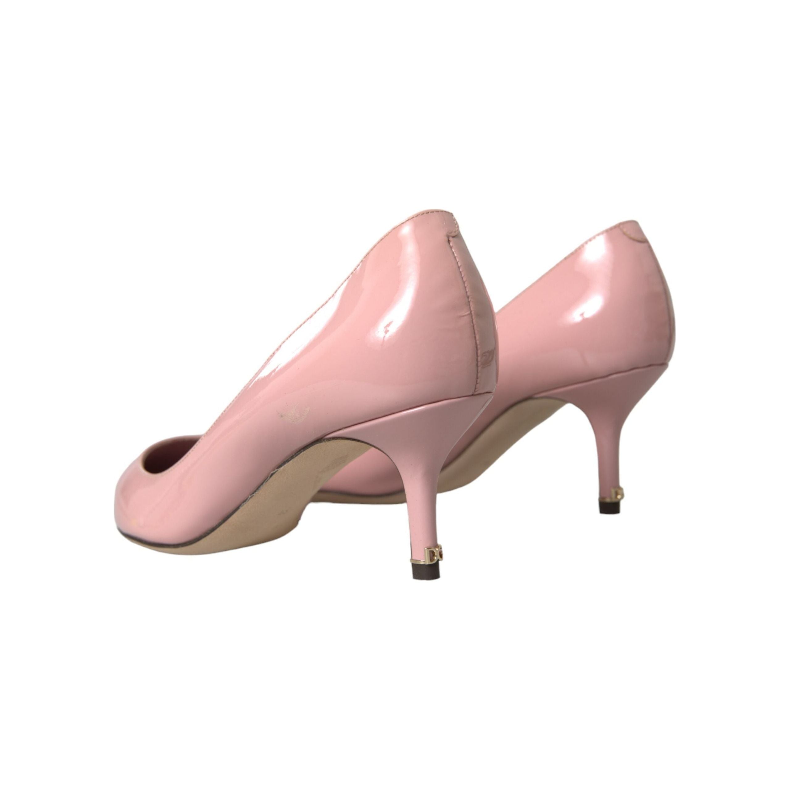 Light Pink Patent Leather Heels Pumps Shoes