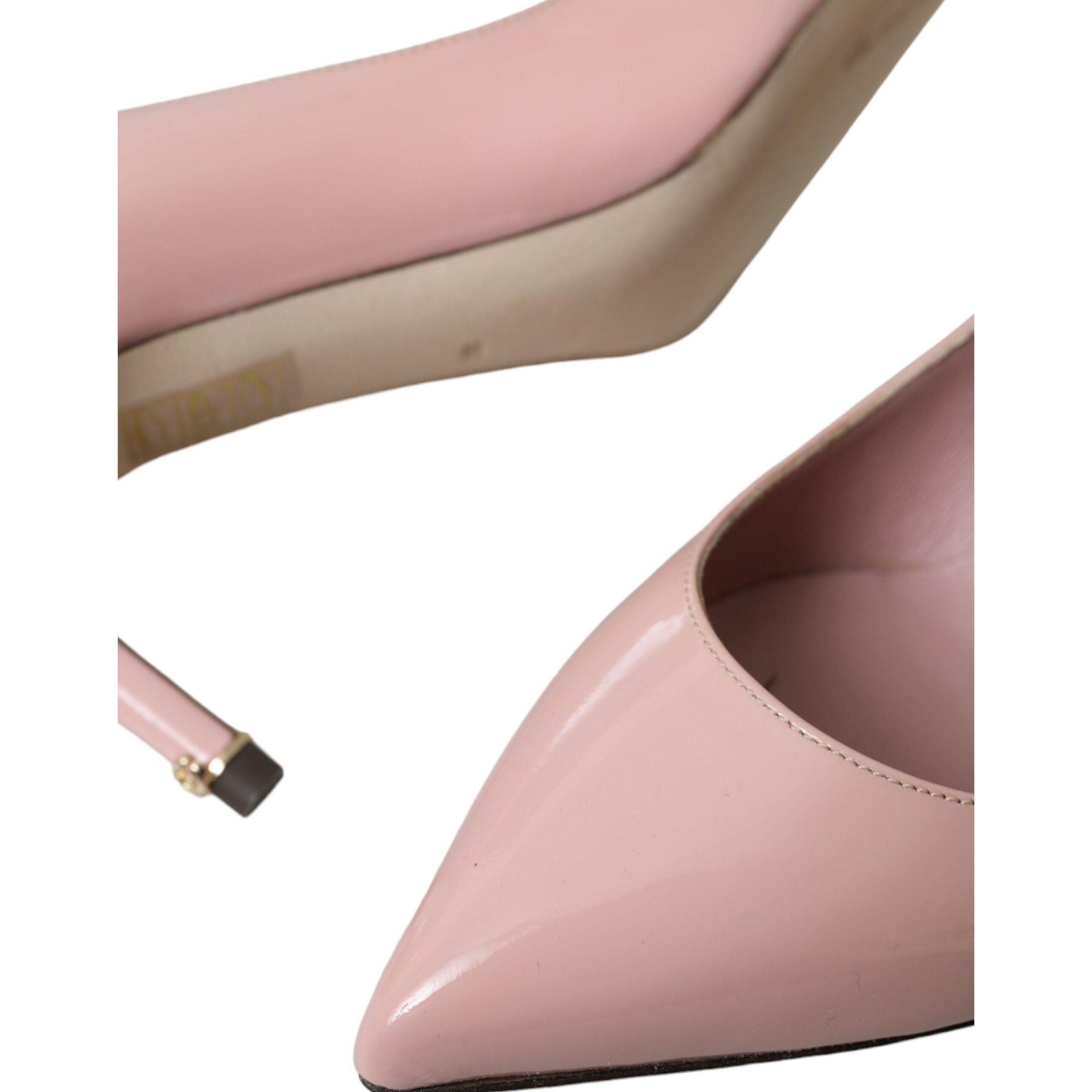 Light Pink Patent Leather Heels Pumps Shoes