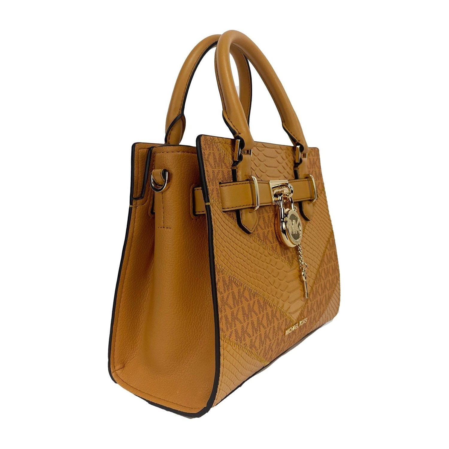 Hamilton Small Leather Satchel Crossbody Bag Cider