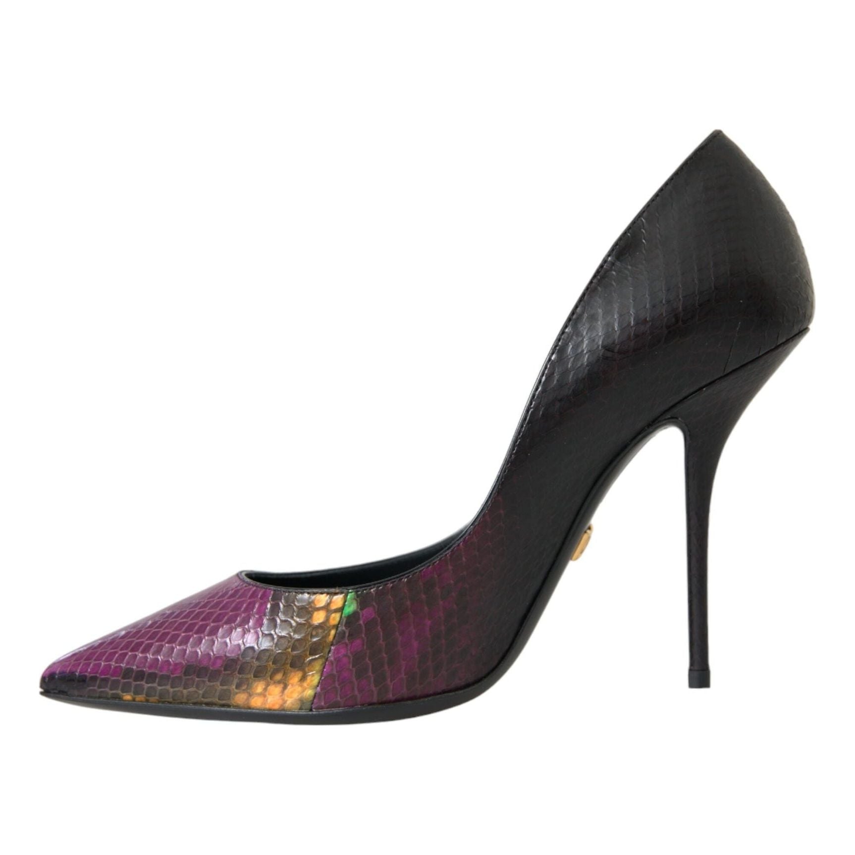 Multicolor Exotic Leather Heels Pumps Shoes