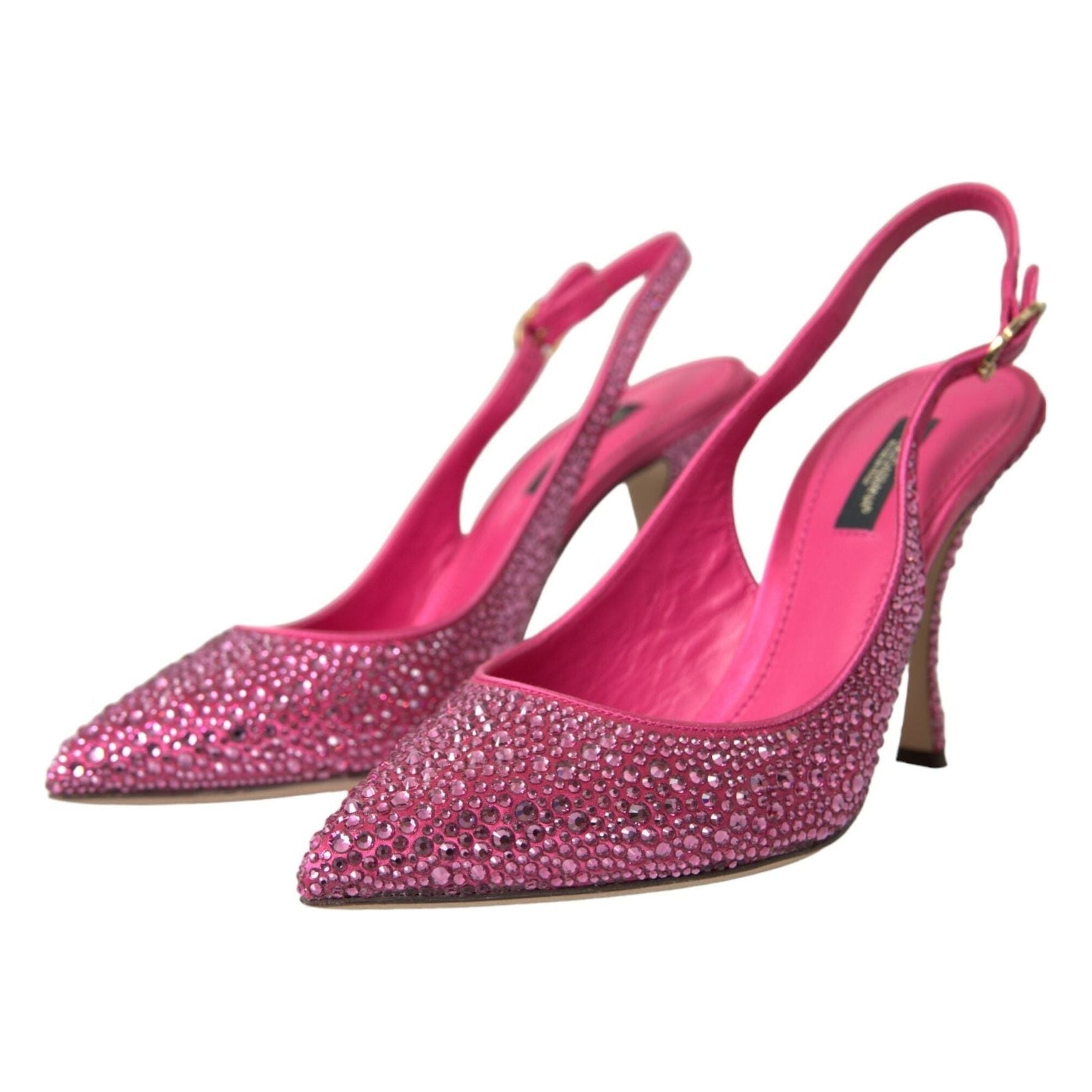 Pink Slingbacks Crystal Pumps Shoes