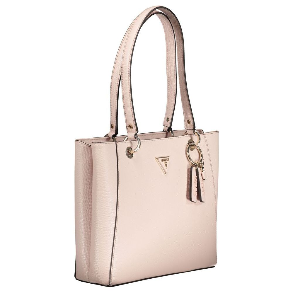 Pink Polyethylene Handbag