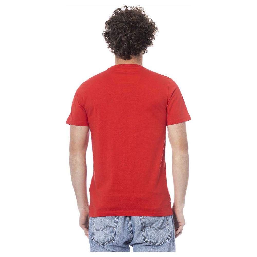 Red Cotton Men T-Shirt